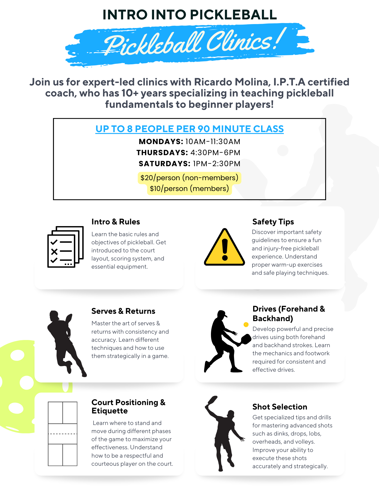 Pickleball Clinics — houstonpickleballcenter