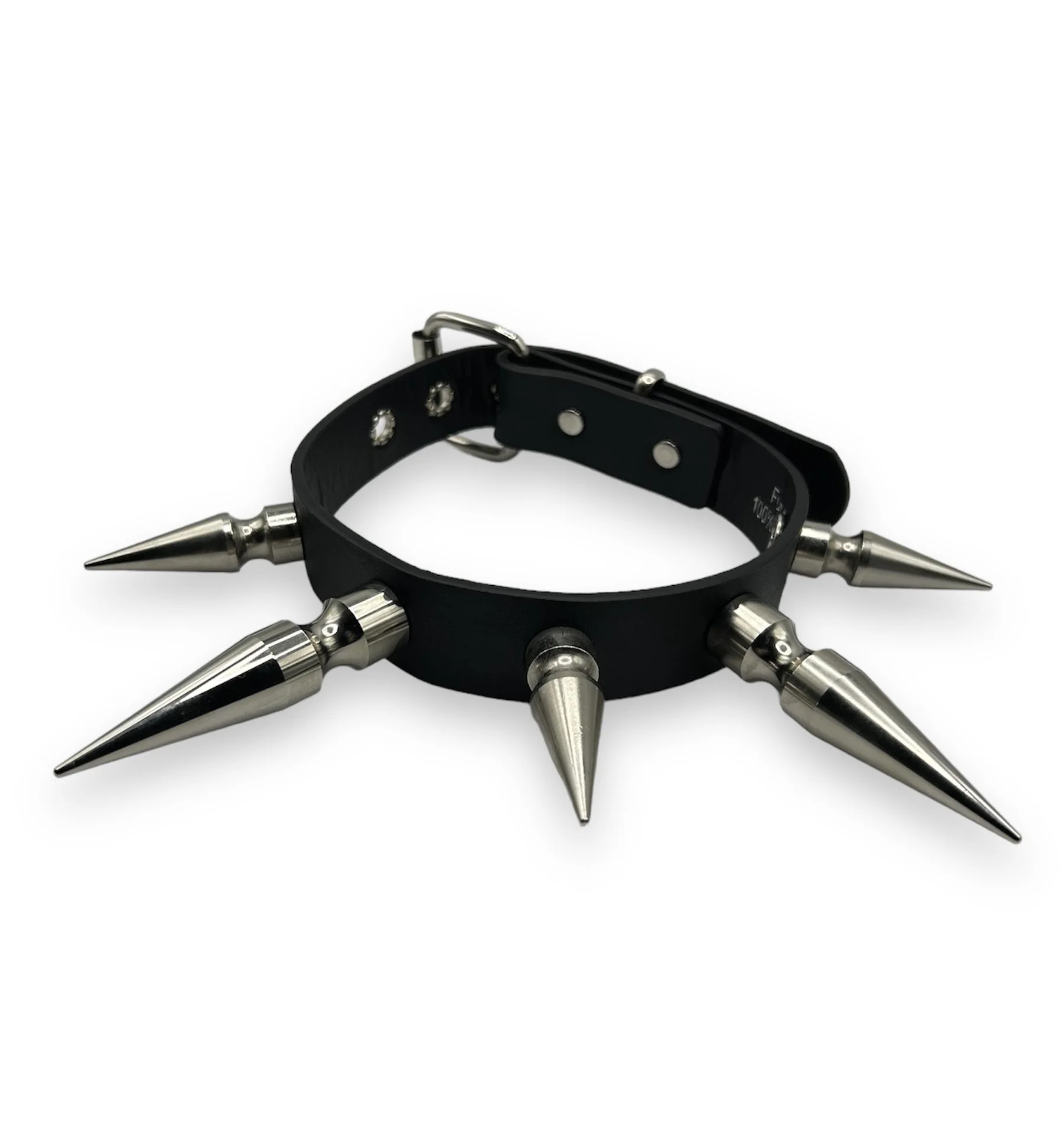 Black Oversized Spike Choker