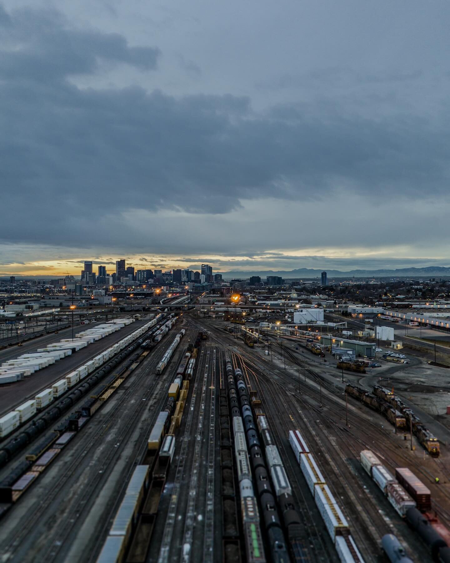 Morning light @the trainyard. #trainyard #sunrise #aerialphotography