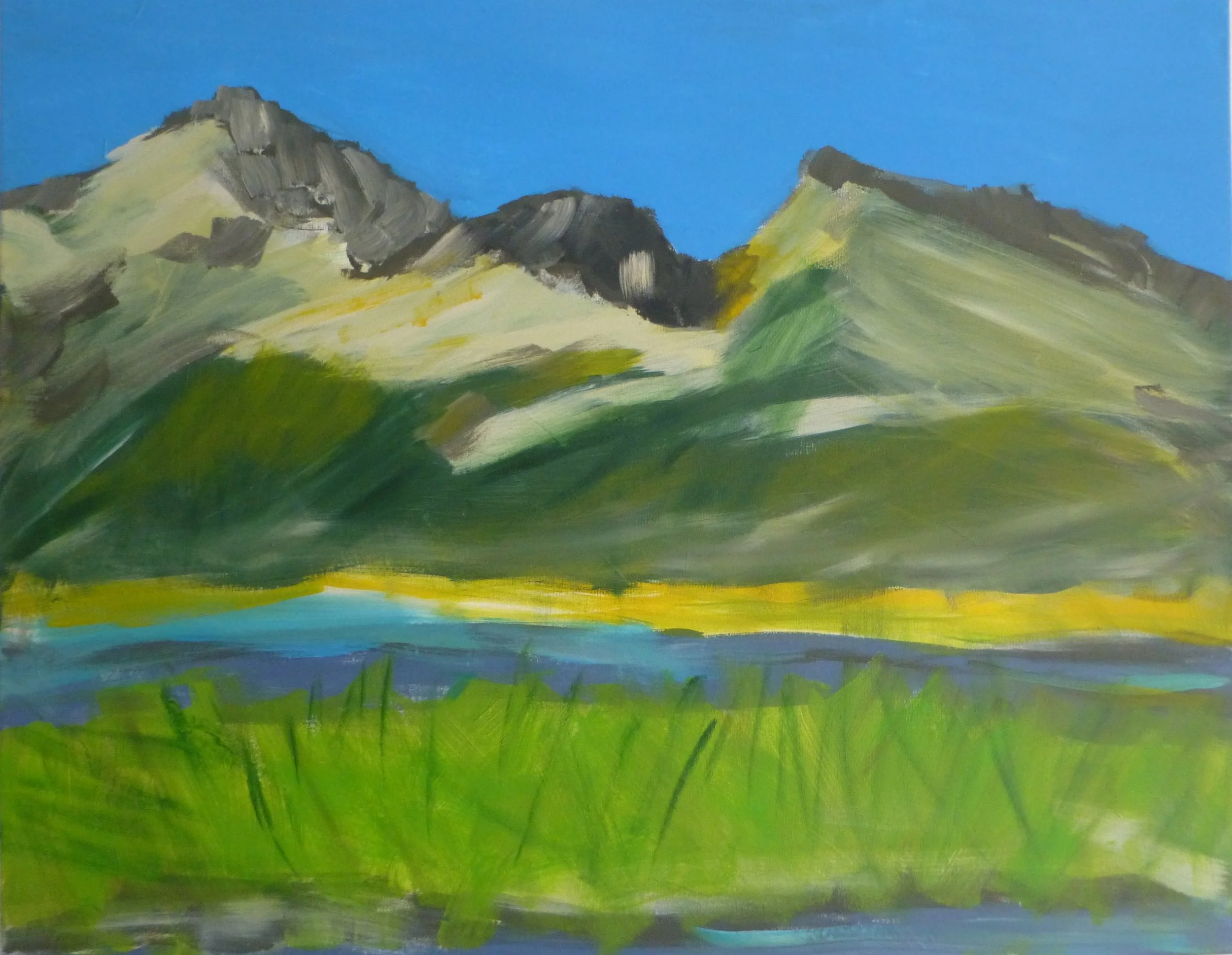 Sea moves inside/Acryl auf Leinwand/80x100cm/2020