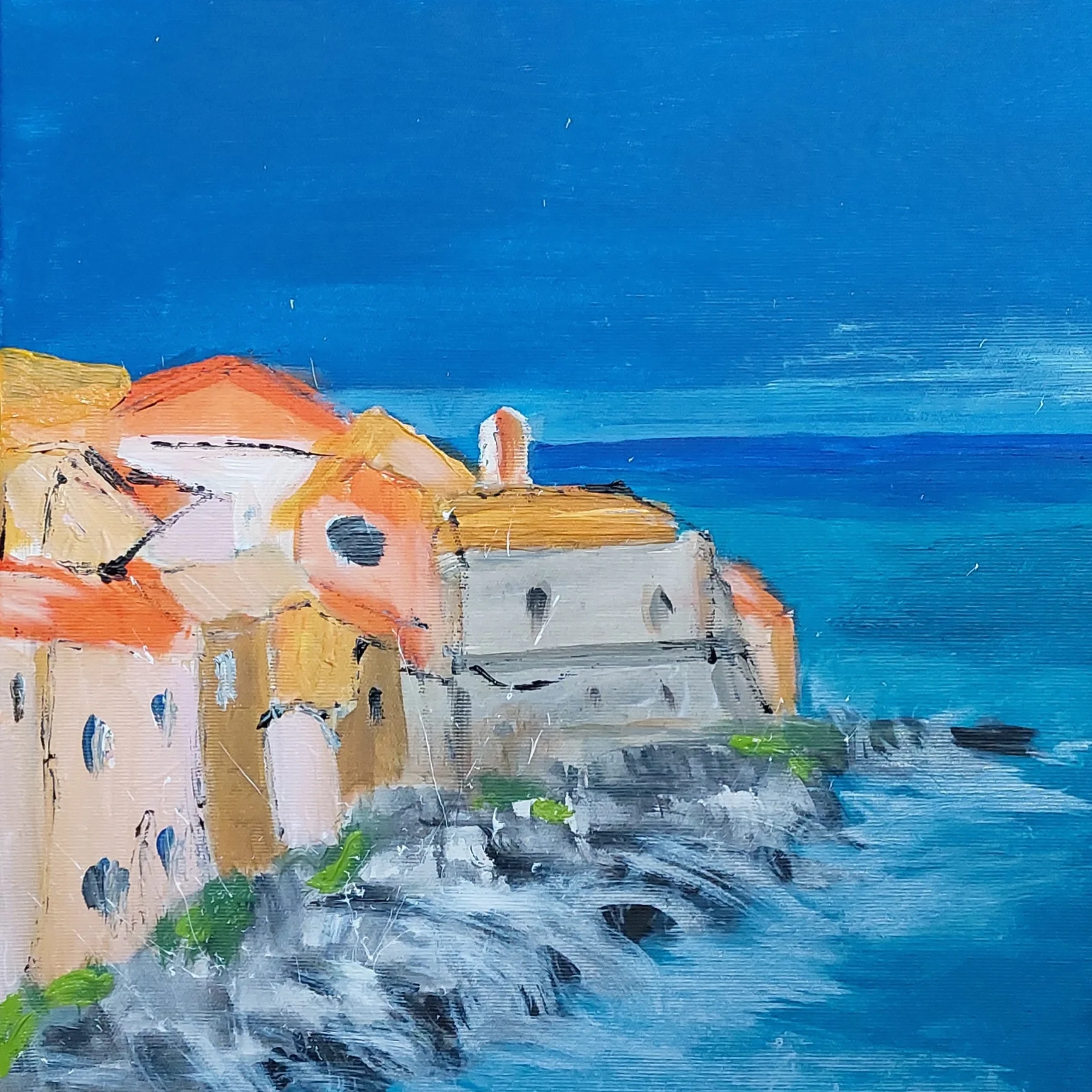 Céfalu/Acryl auf Leinwand/ 50x50cm/2025