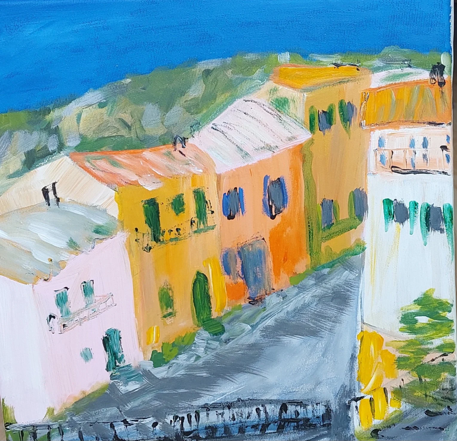 Ragusa/Acryl auf Leinwand/50x50/2025