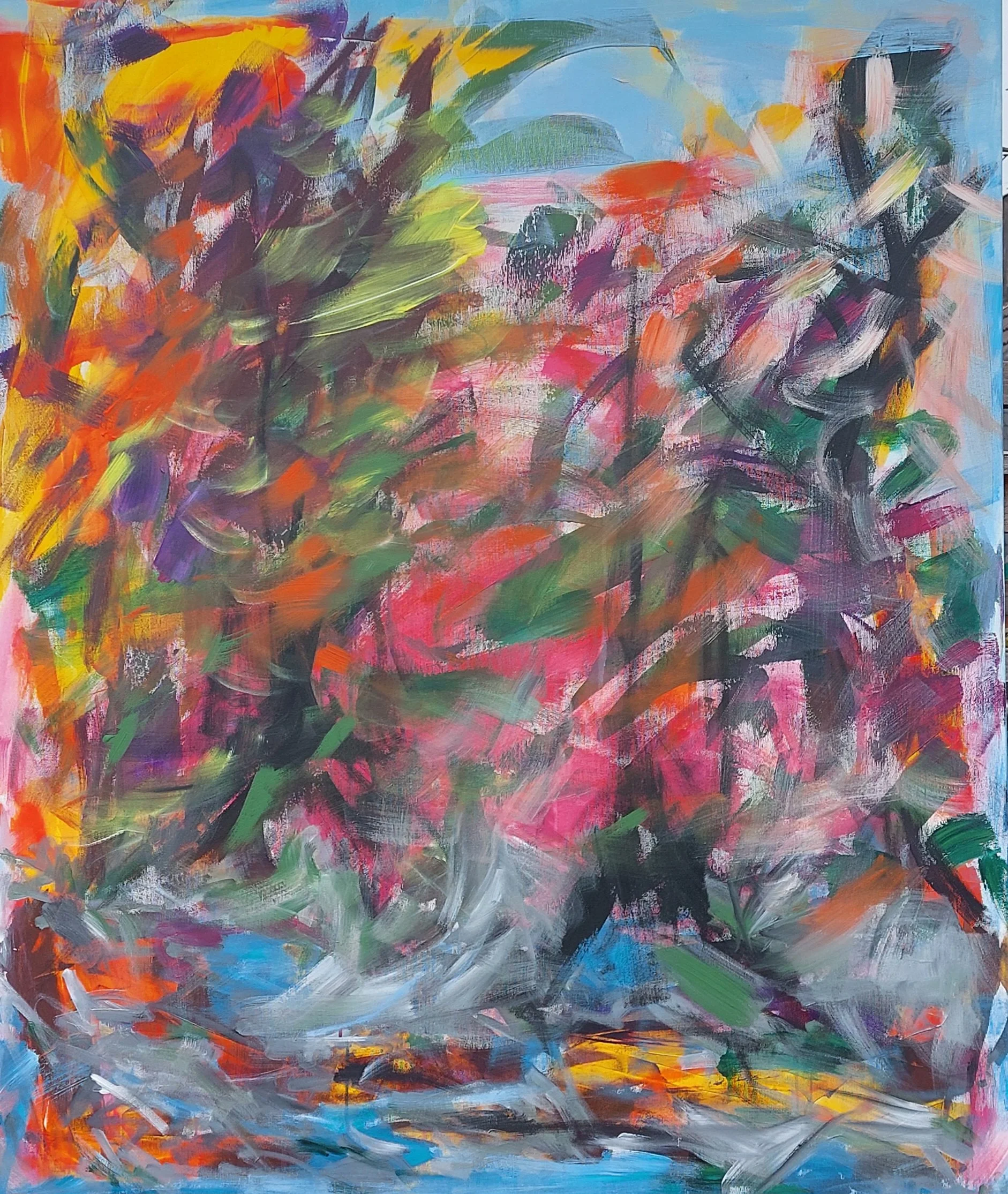 Herbstrauschen/Acryl auf Leinwand/120x100cm/2026