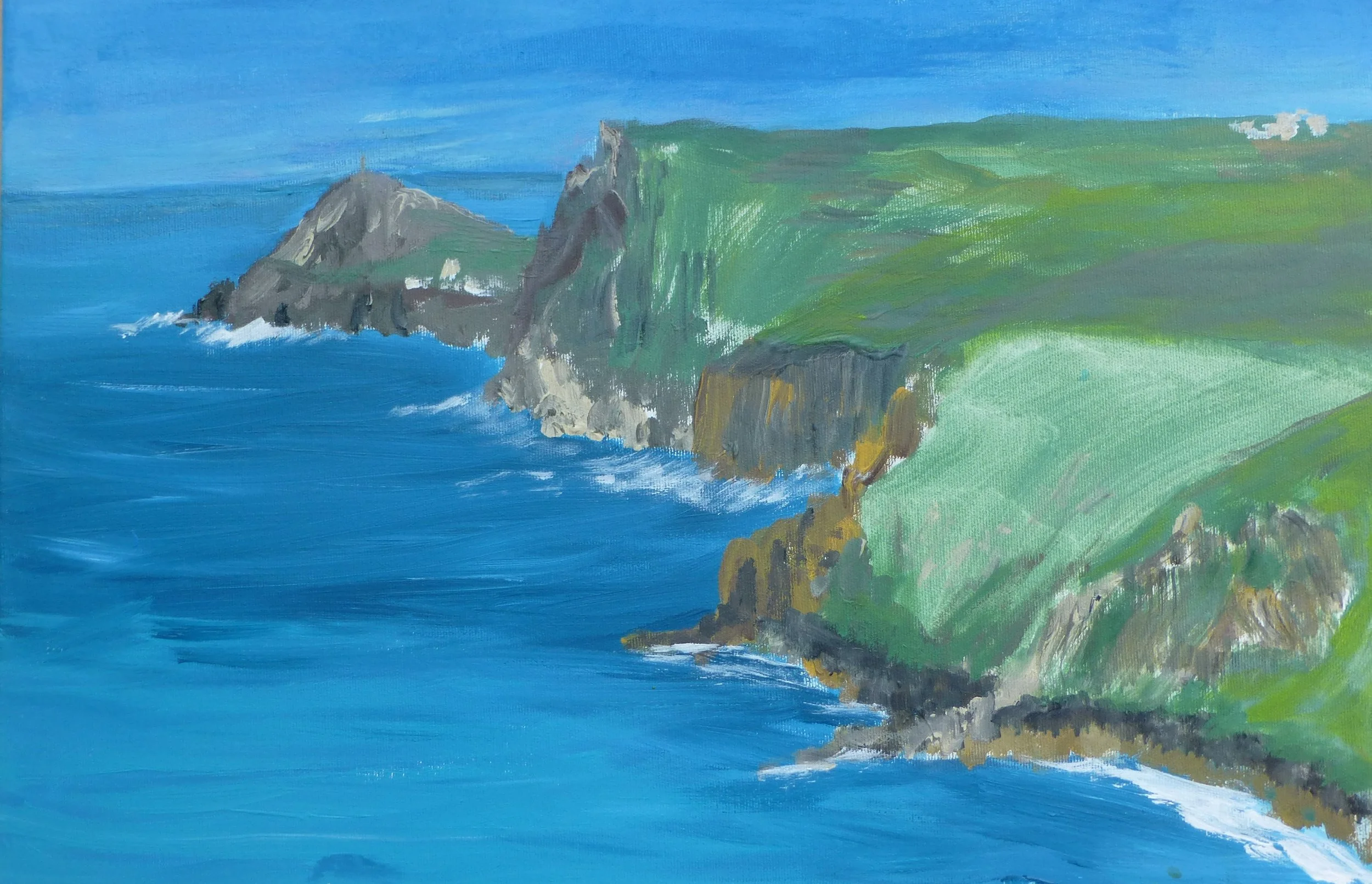 Cap Cornwall/Acryl auf Leinwand/40x60cm/2021