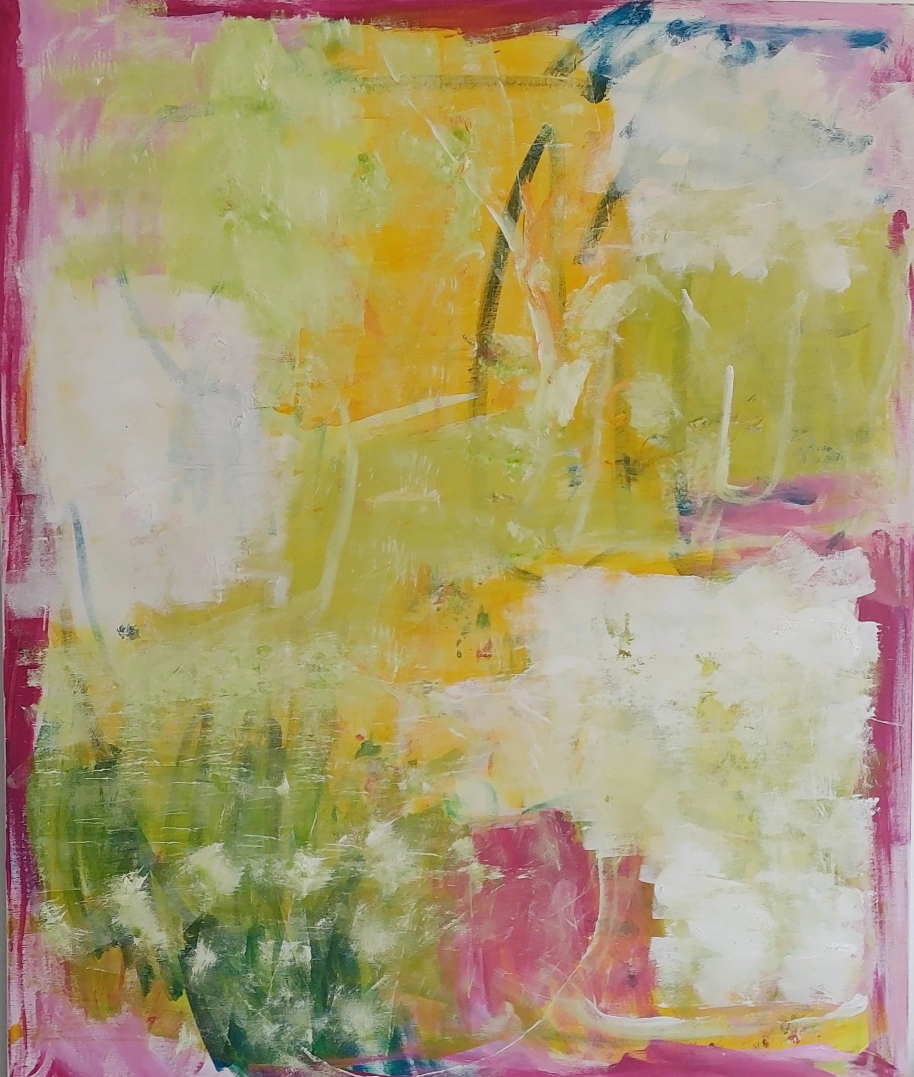 Frühlingserwachen/Acryl auf Leinwand/120 x 100cm/2025