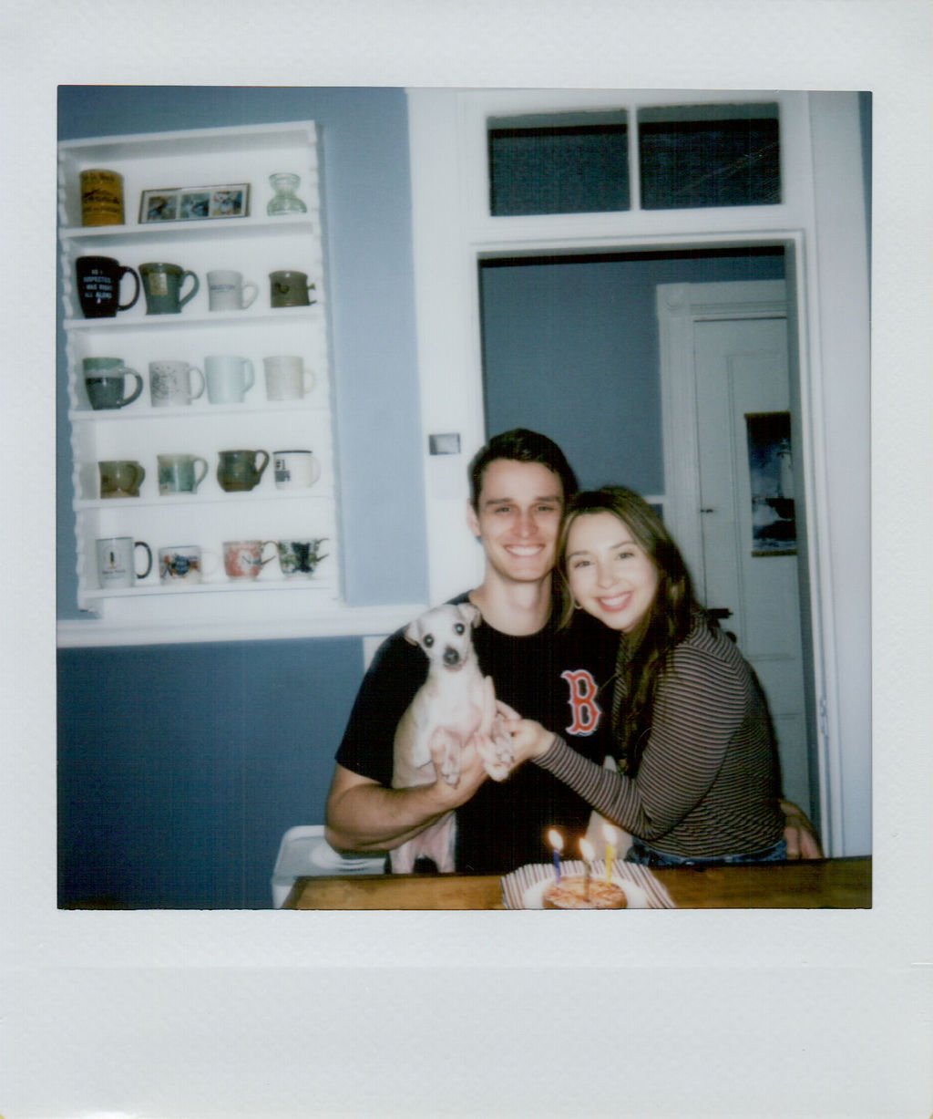 Charlie and Nate with their dog Daisy