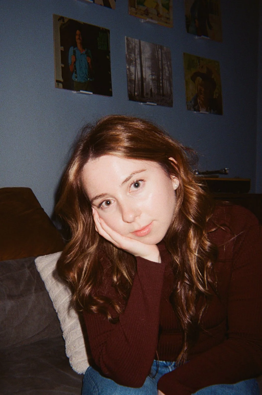 Charlie looking at camera with border