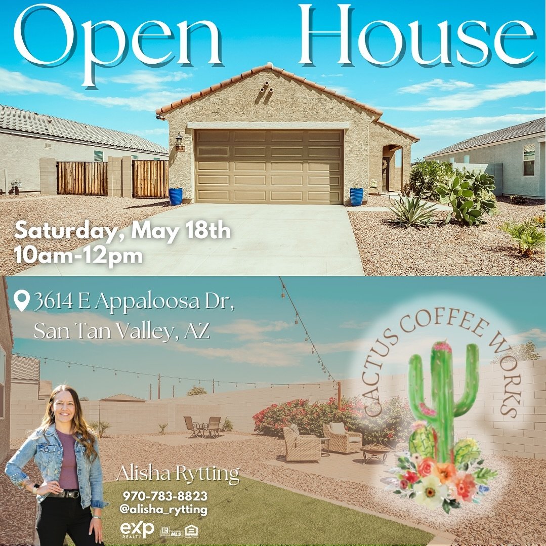 Kick Off Your Weekend with a Home Tour &amp; Coffee! ☕🏡 

🗓 Swing by this Saturday, May 18th from 10 AM to 12 PM at our Archer Meadows listing. 

☕️ Join us for coffee courtesy of Cactus Coffee Works &mdash; the first 20 guests enjoy a cup on us! 
