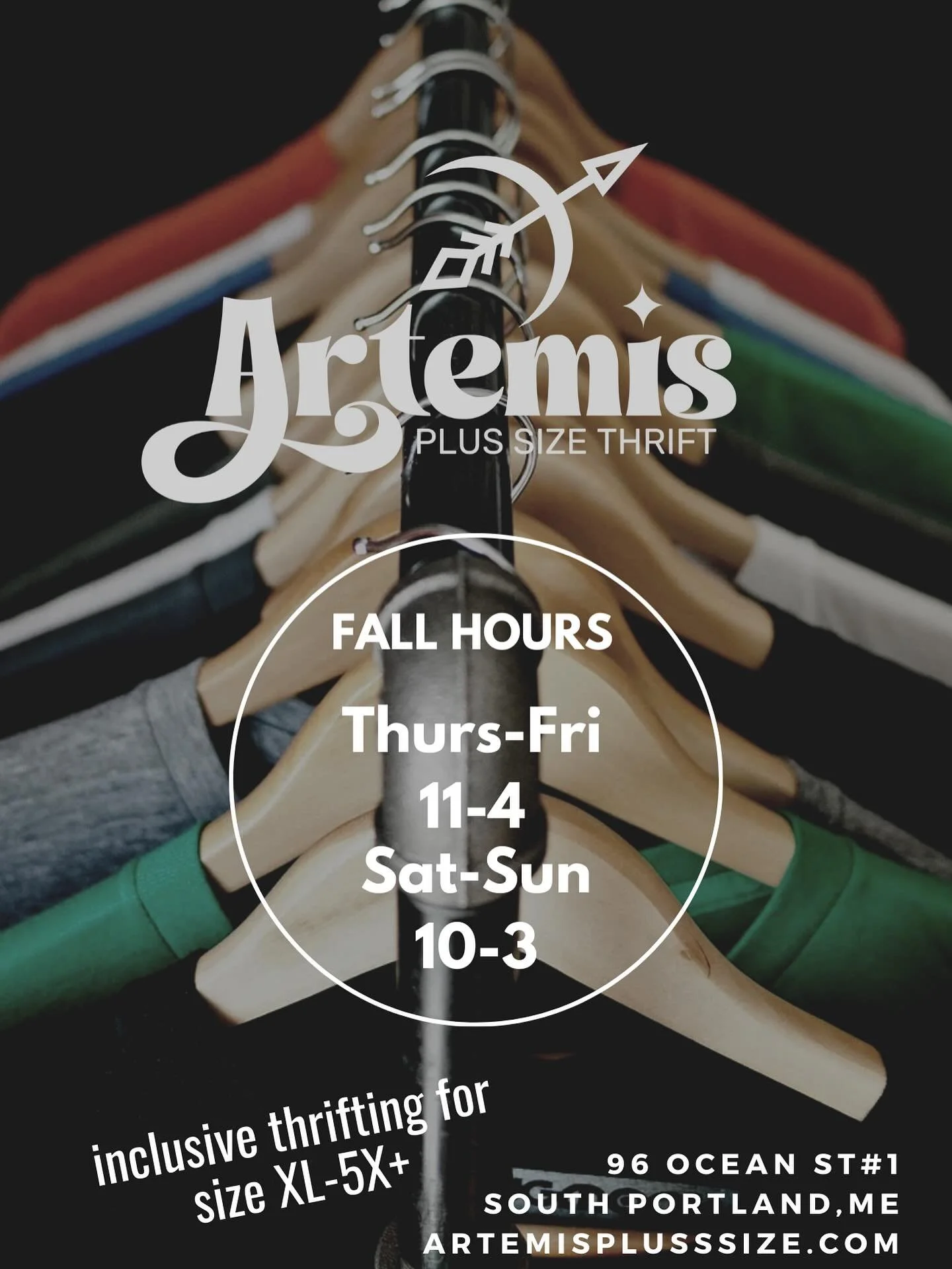 ✨UPDATE ✨Small change to our open hours starting this weekend we&rsquo;ll be open 10-3 both Saturday and Sunday.  Come by, say hi and see all the amazing fall inventory in XL-5X+✨
.
.
.
#artemisplussize 
#plussize #plussizestyle #fallstyle#sizeinclus
