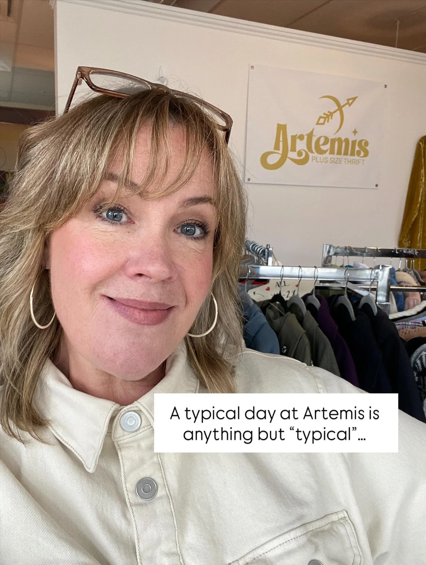 ✨SHOP STORIES✨my heart is full with the difference my small business makes! Today I helped my customers find clothes they need. One person needed warm pants, and together we found 3 pairs they loved and were all good brands-Carhartt and Lands End.  T