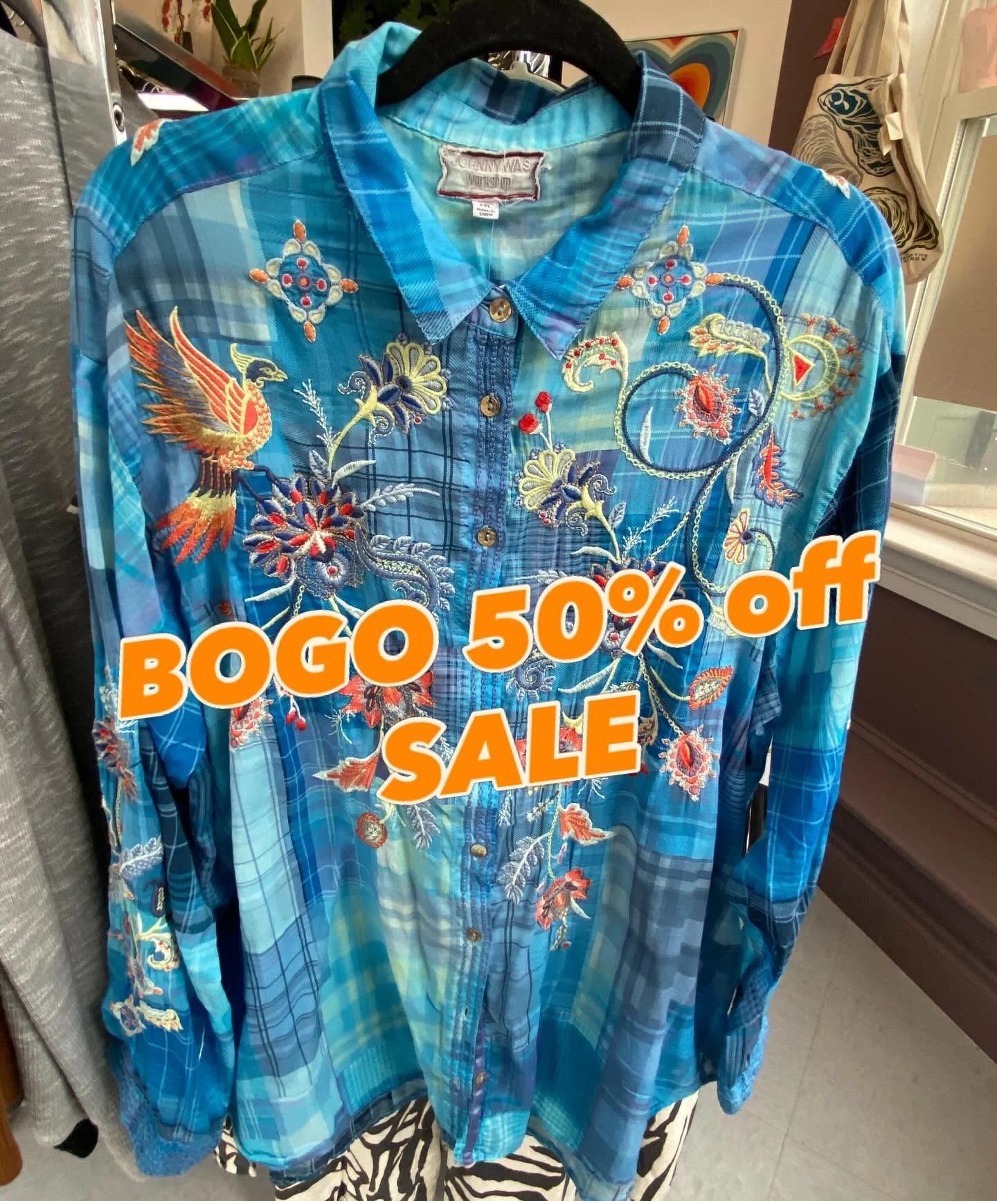 ✨BOGO SALE✨ this Saturday from 11-3 come shop our Spring BOGO 50% off sale and find a new spring fit! 🐇🐣🌷✨

‼️We will be CLOSED Easter Sunday 4/5 so we&rsquo;ll see you Saturday! 
#artemisplussize #plussizethrift #plussizeboutique #mainesmallbusin