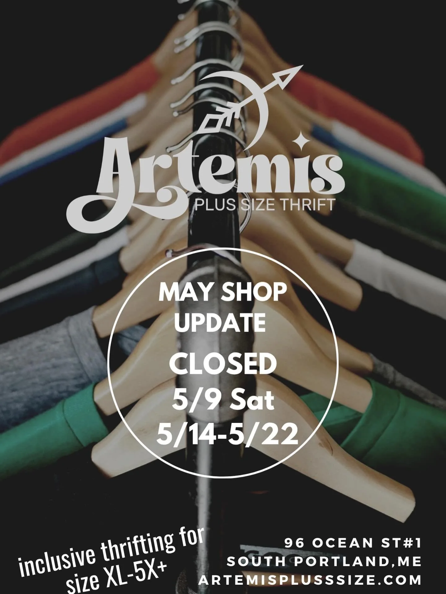 ✨MAY HOURS UPDATE✨ We&rsquo;ve got a few closed days coming up this month so plan your visit to shop with us accordingly! 🫶 We will be closed this Saturday 5/9 (but open Th, Fri and Sun regular hours so come see us!) 

We will also be on a spring br
