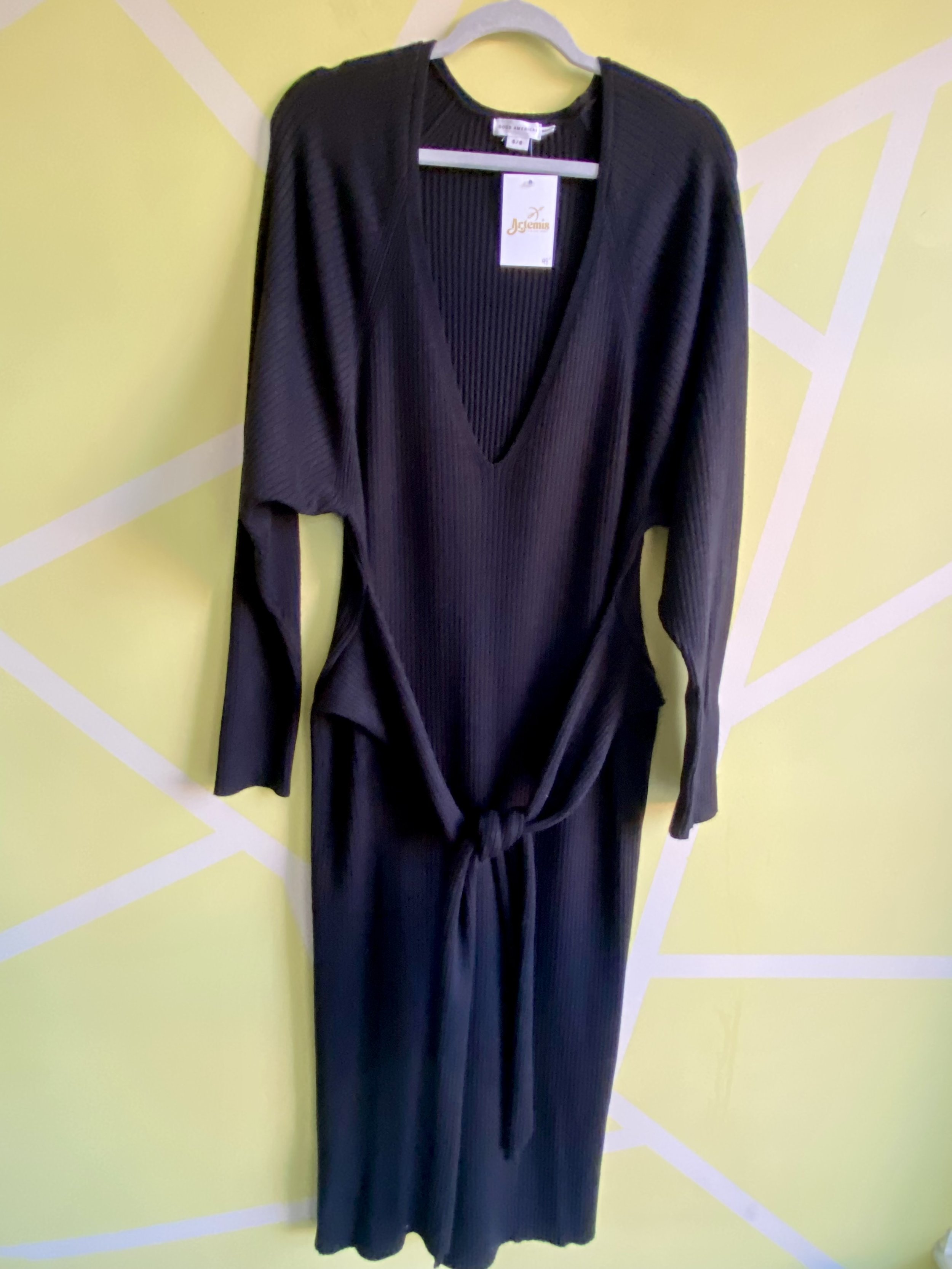 Rib knit Sweater dress