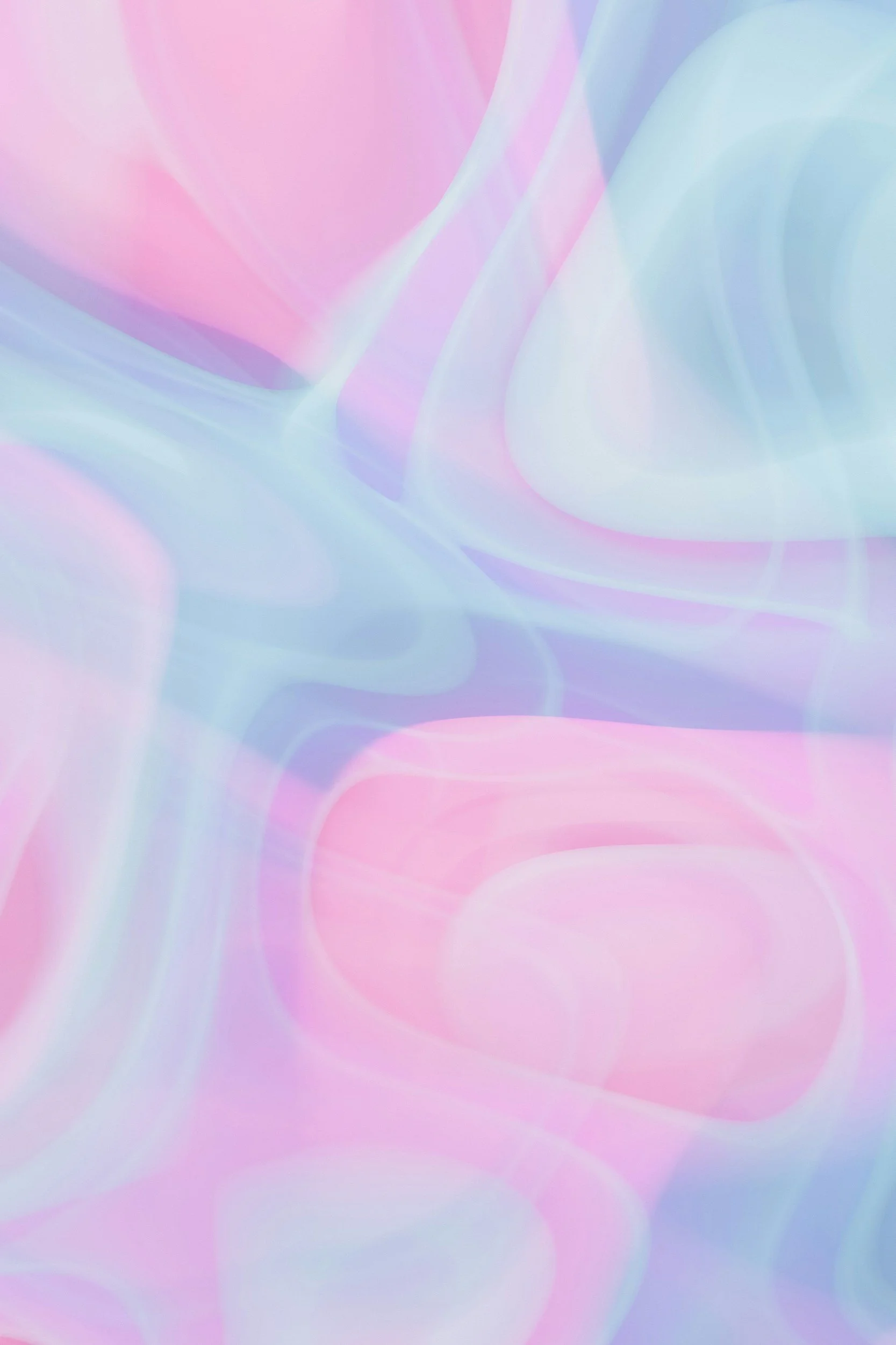 Abstract art with pastel spheres and stripes