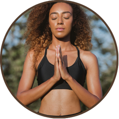 Black Woman Practicing Meditation