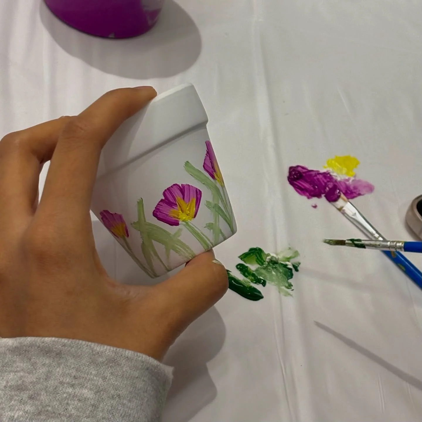Engineering a creative reset at NYU
Tandon. 👷&zwj;♀️🖌️

Officially obsessed with the purple and green floral themes from this session. it turns out that when you give engineering students a paintbrush, the attention to detail is unmatched.

Shoutou