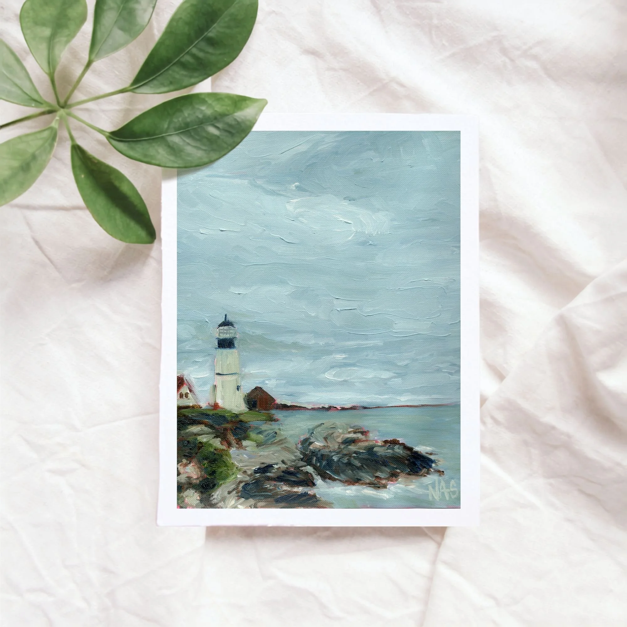 Portland Headlight Art Print