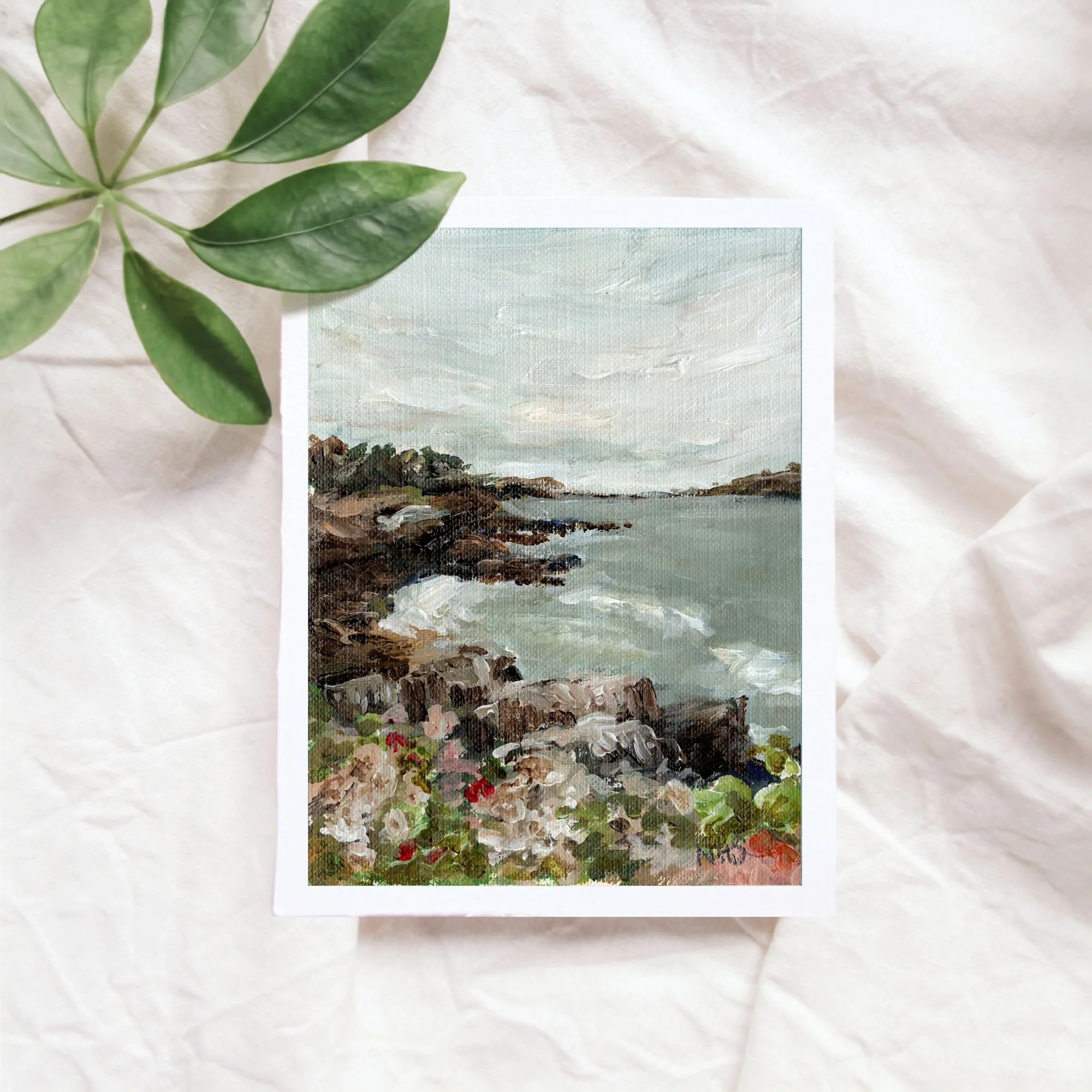 Maine Coastline Art Print