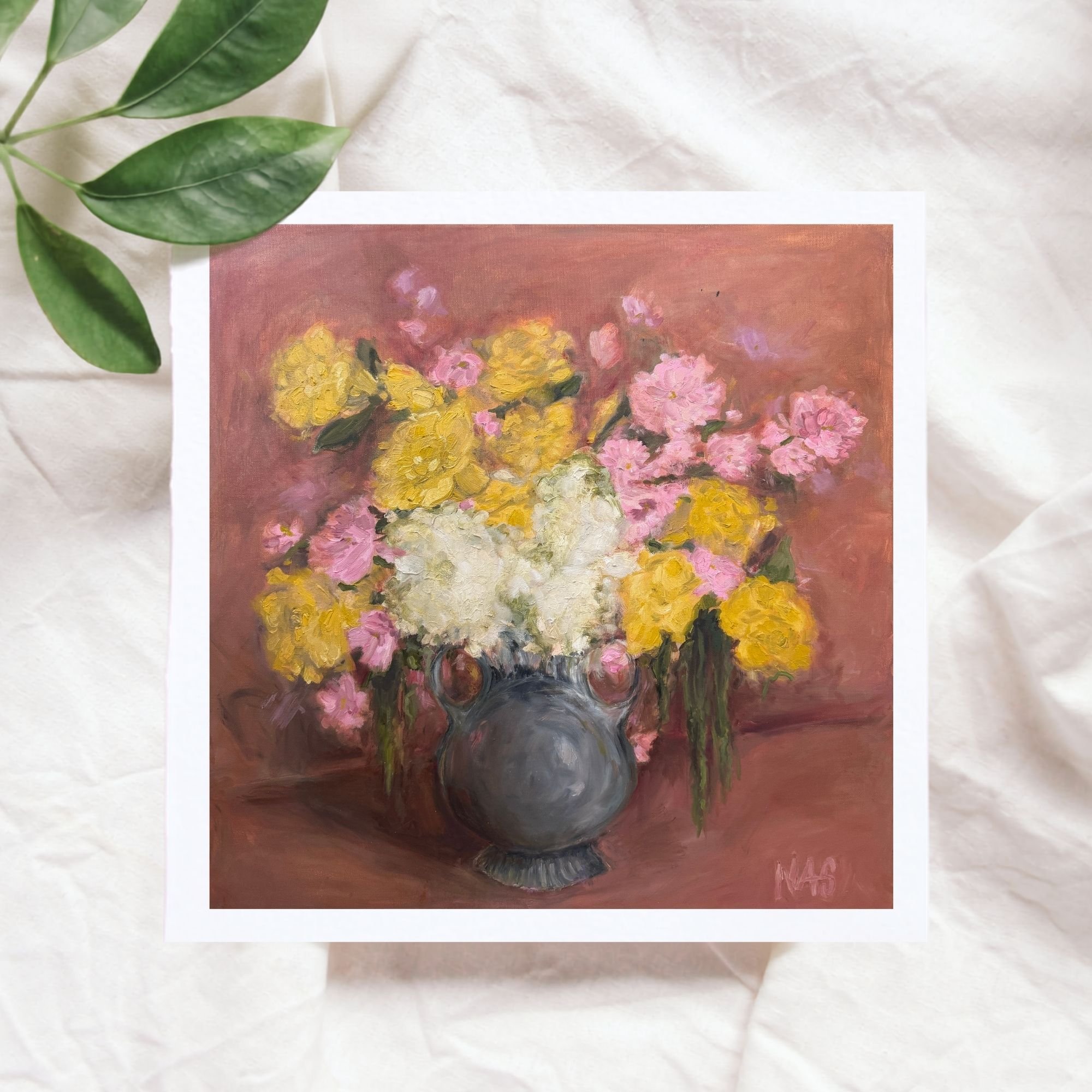 Castle Flowers Art Print