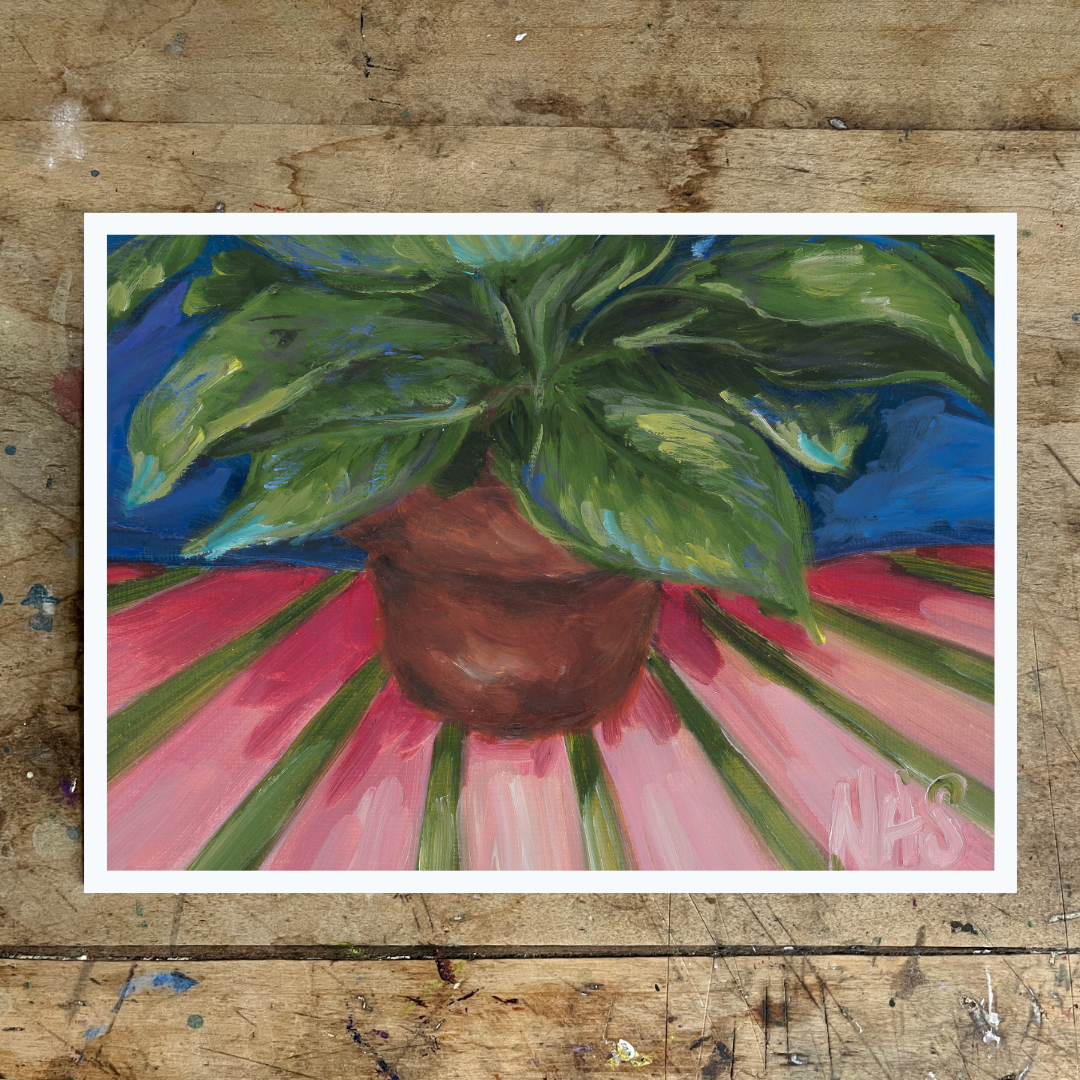 Prayer Plant Stripes Art Print