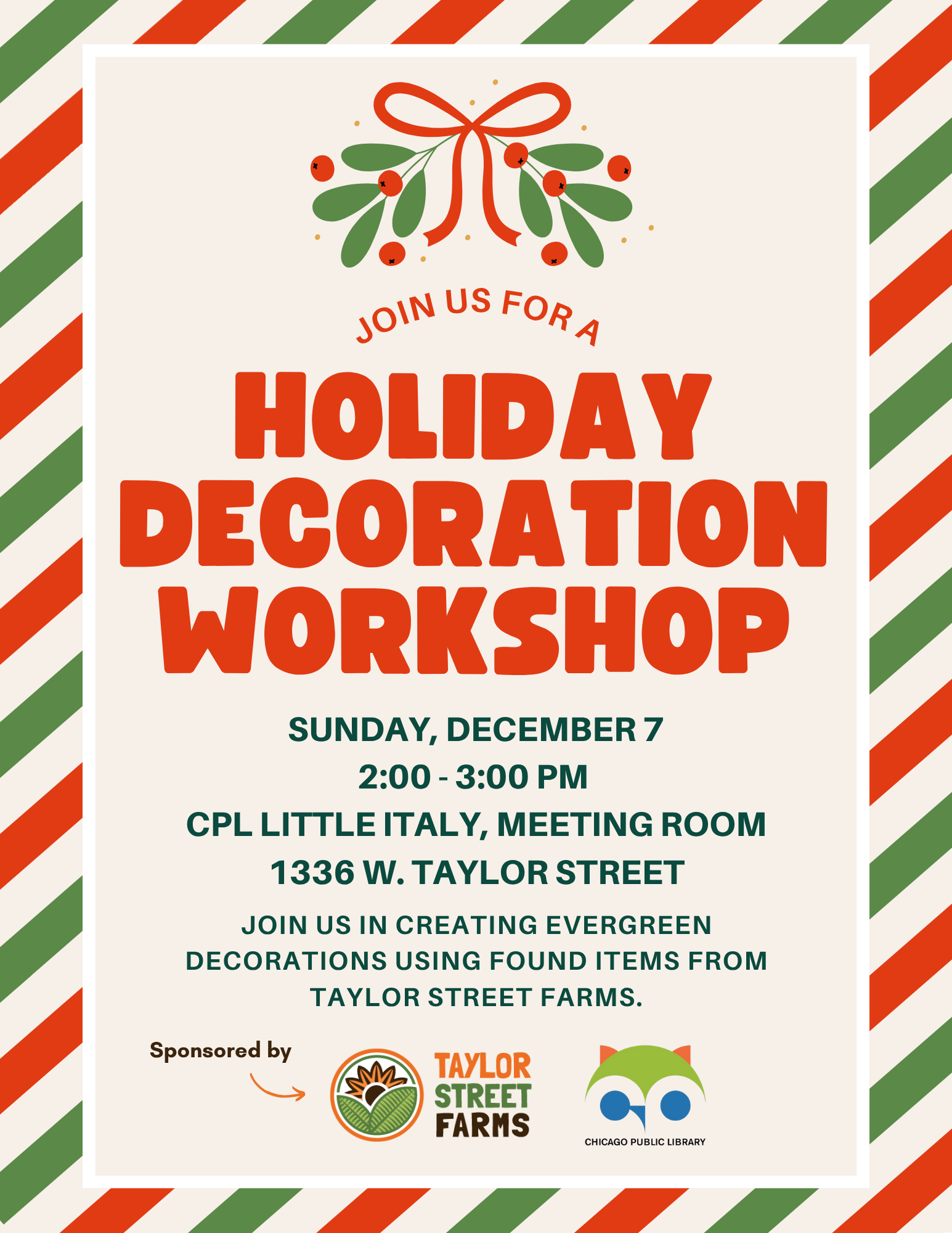 Holiday Decoration Workshop