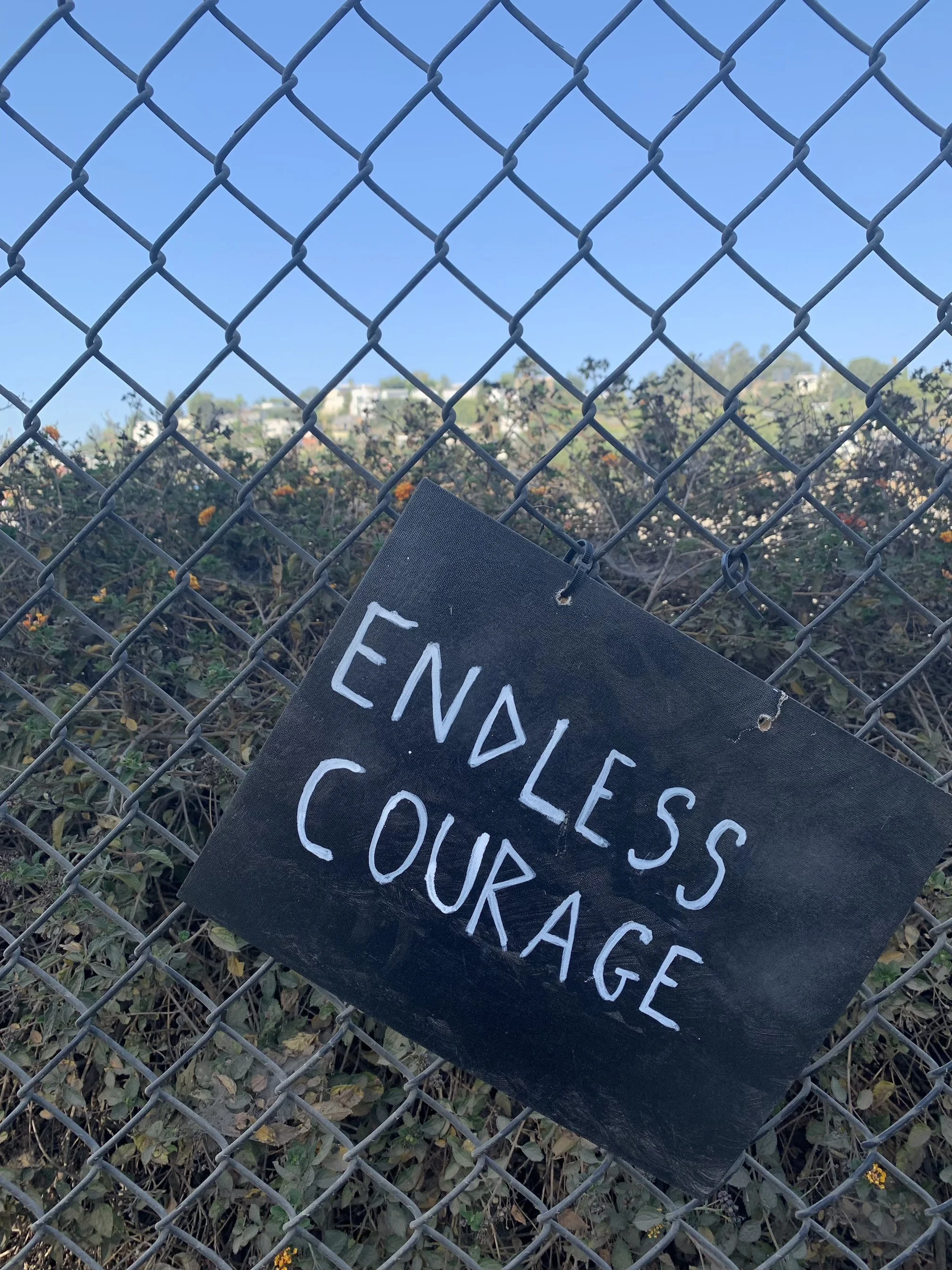 sign says endless courage
