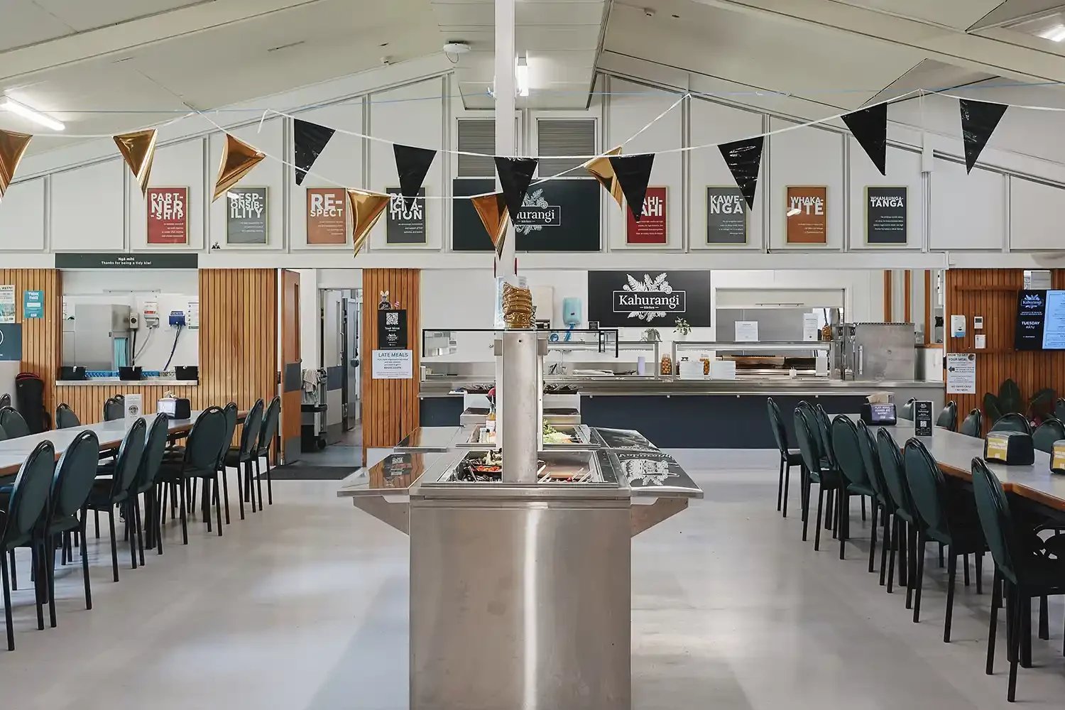 Student dining hall at University of Waikato