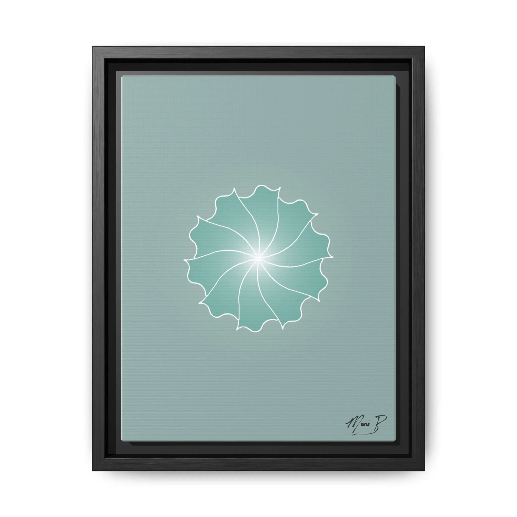 Dewdrop — framed canvas art