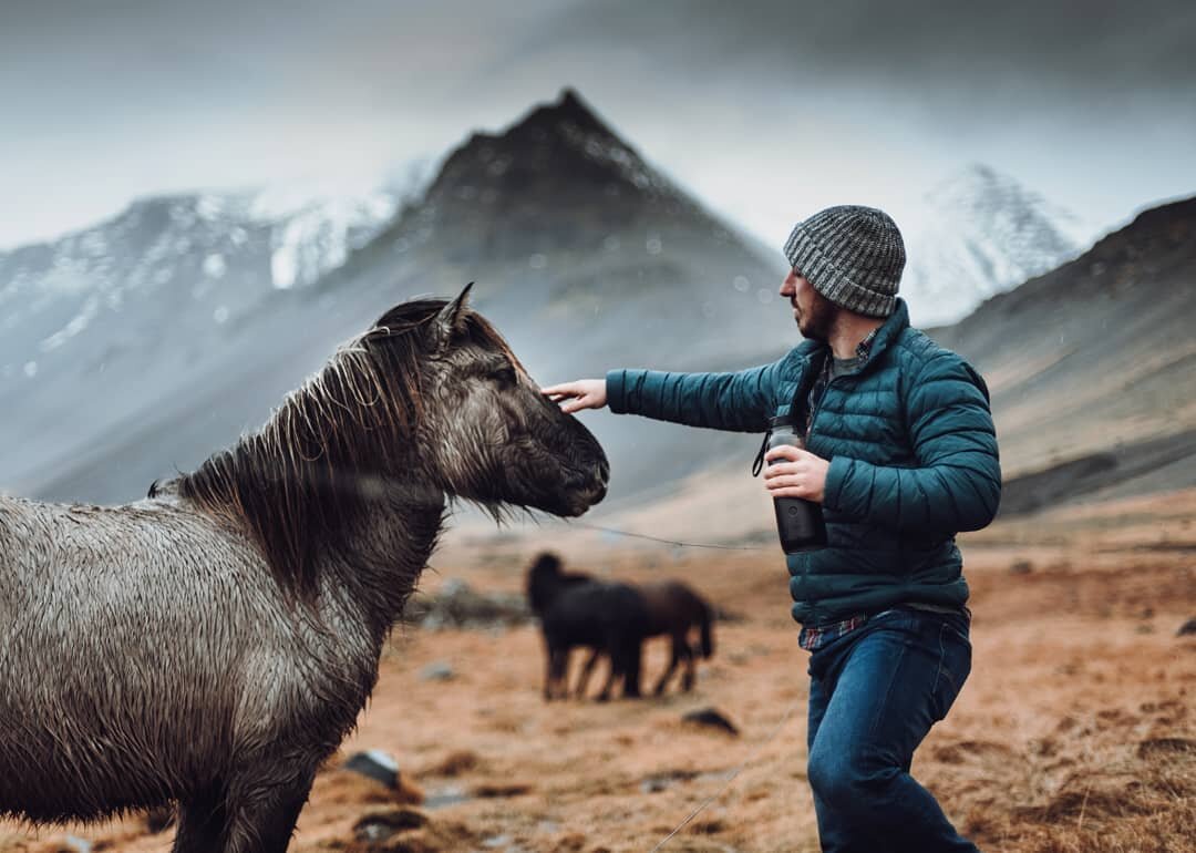 Real recognize real. 
#earthday2020 .
.
.
.
.
.
.
.
.
.
#earthday #travel #adventure #getoutstayout #oneplanet #horse #iceland #mountains #rainyday #valley #roadtrip #photography #nikon #moodygrams