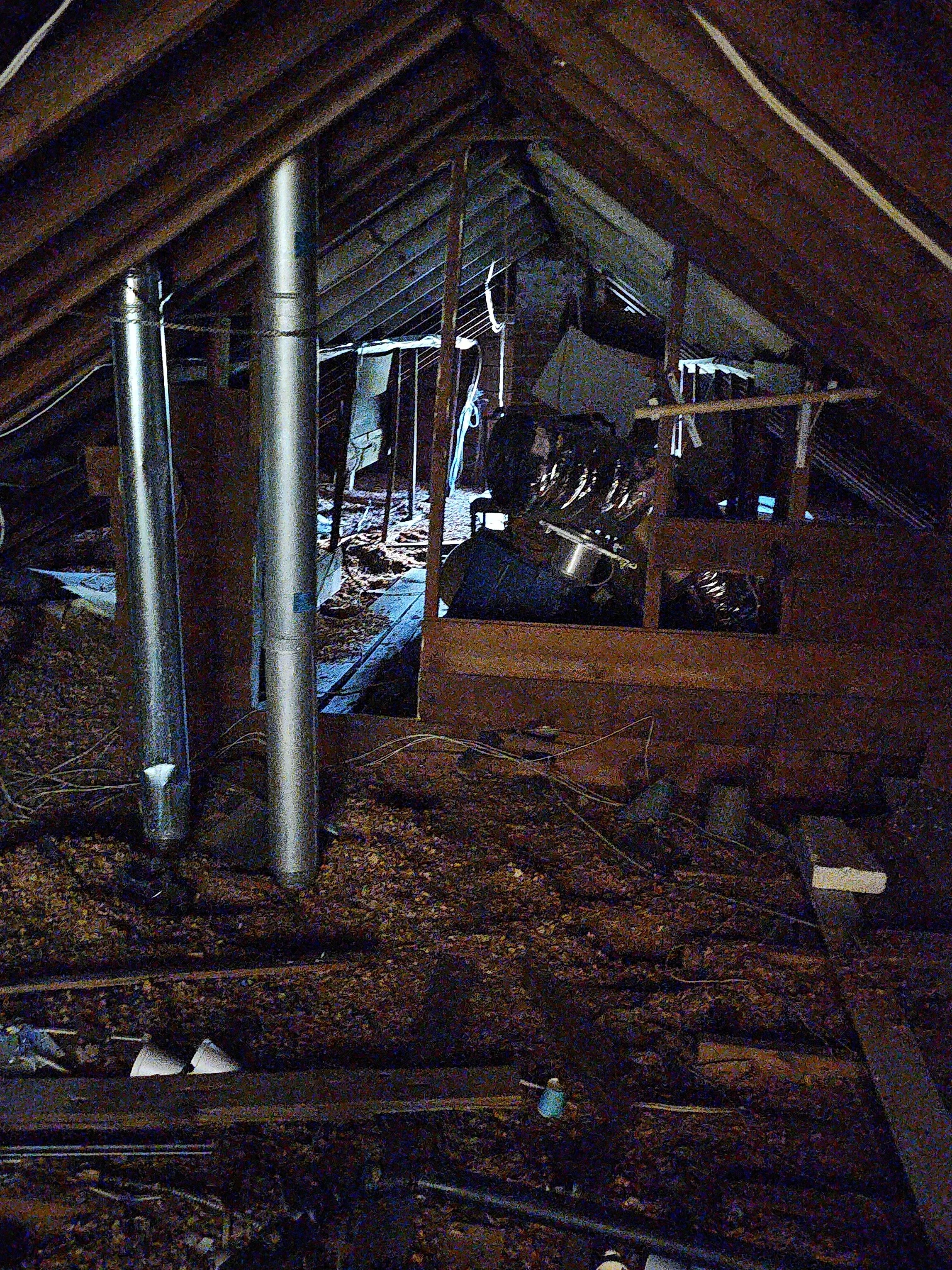 Attic - Before - Vermiculite