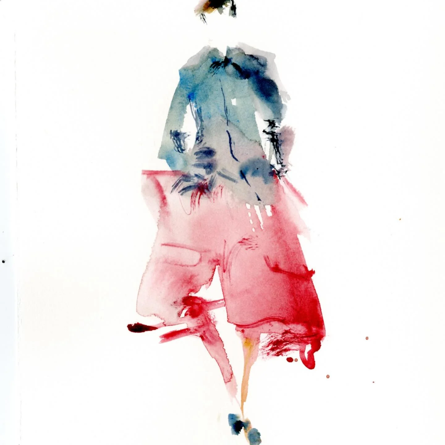 So much great fashion from the week in Paris but still stuck on @jonathan.anderson @dior for the moment. Mens? Womens? Who cares? All for one, all for all. All spectacular. #fashion #fashionillustration #watercolor