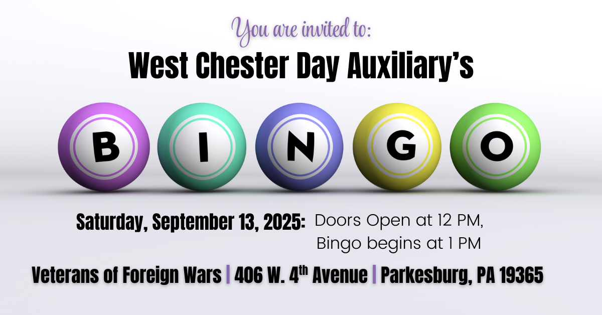 West Chester Day's Fall Bingo