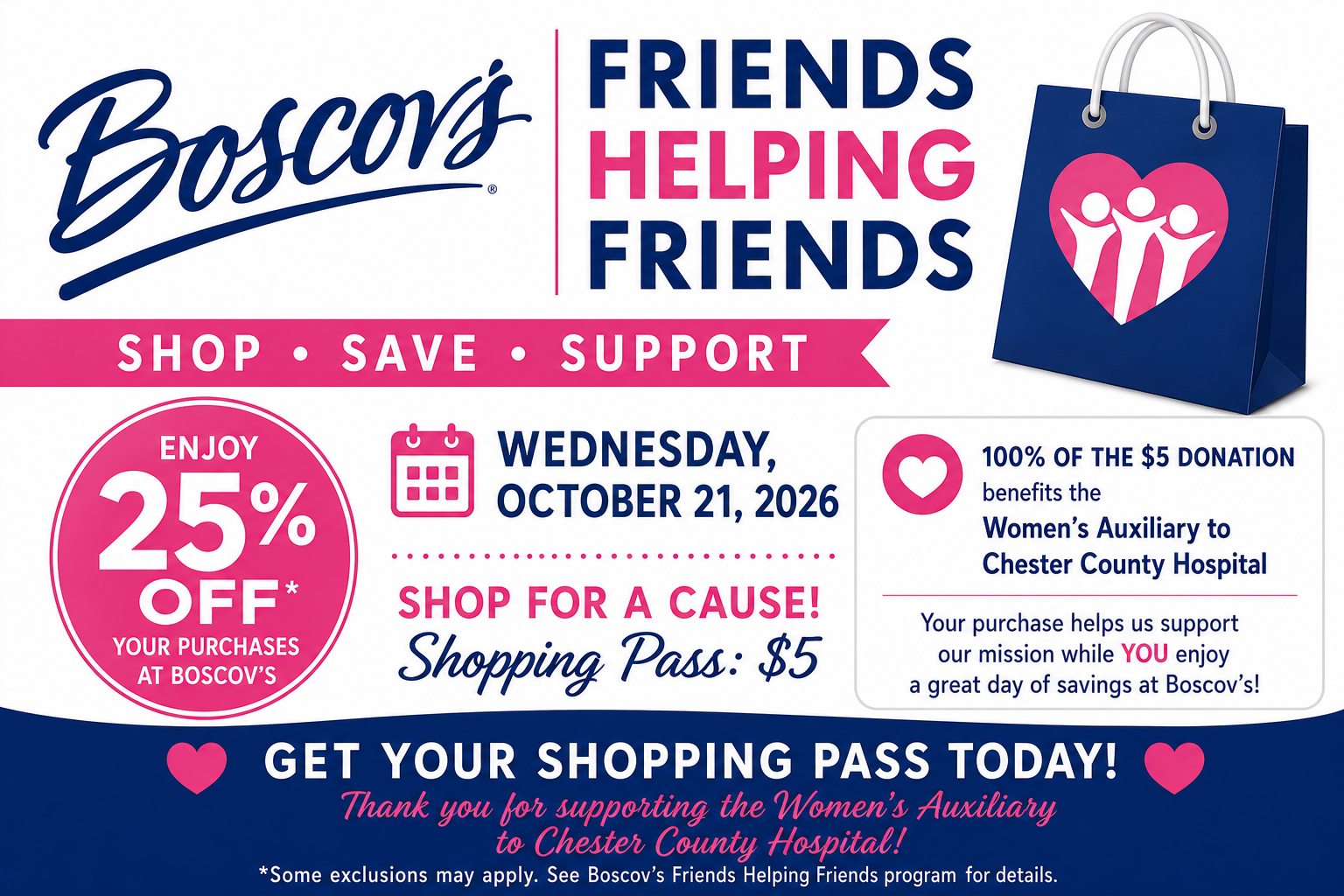 Boscov's Friends Helping Friends