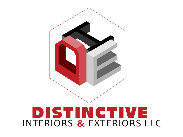 Geometric logo for Distinctive Interiors and Exteriors LLC
