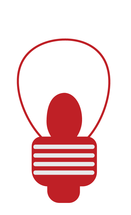 A lightbulb icon