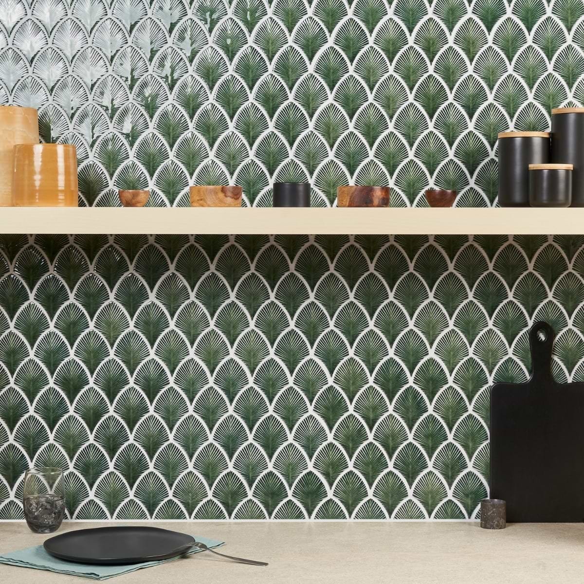 BAROQUE - FAN MOSAIC Glass Sheet
