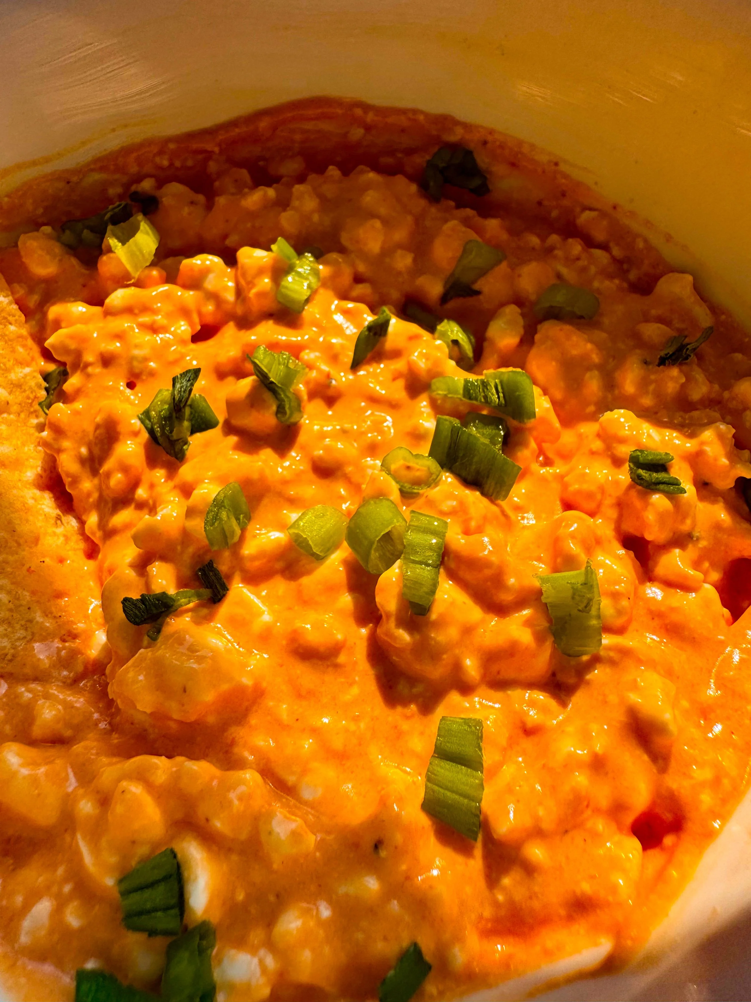 Buffalo Cottage Cheese Dip