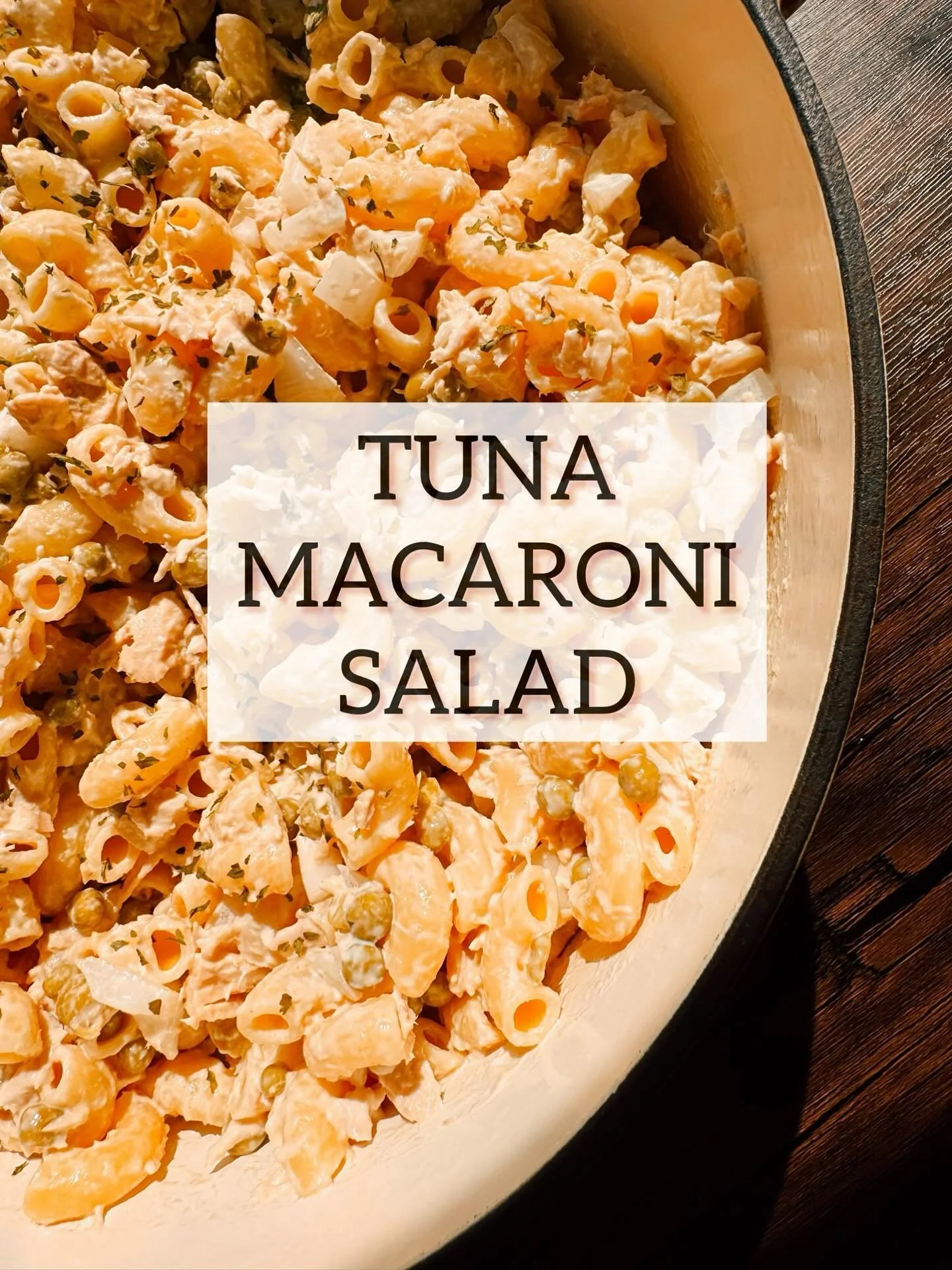Tuna Macaroni Salad

This is the kind of salad that lives rent-free at every summer or fall cookout. It&rsquo;s creamy, salty &amp; sweet, and the definition of comfort food. Honestly, it&rsquo;s impossible not to keep sneaking forkfuls straight out 