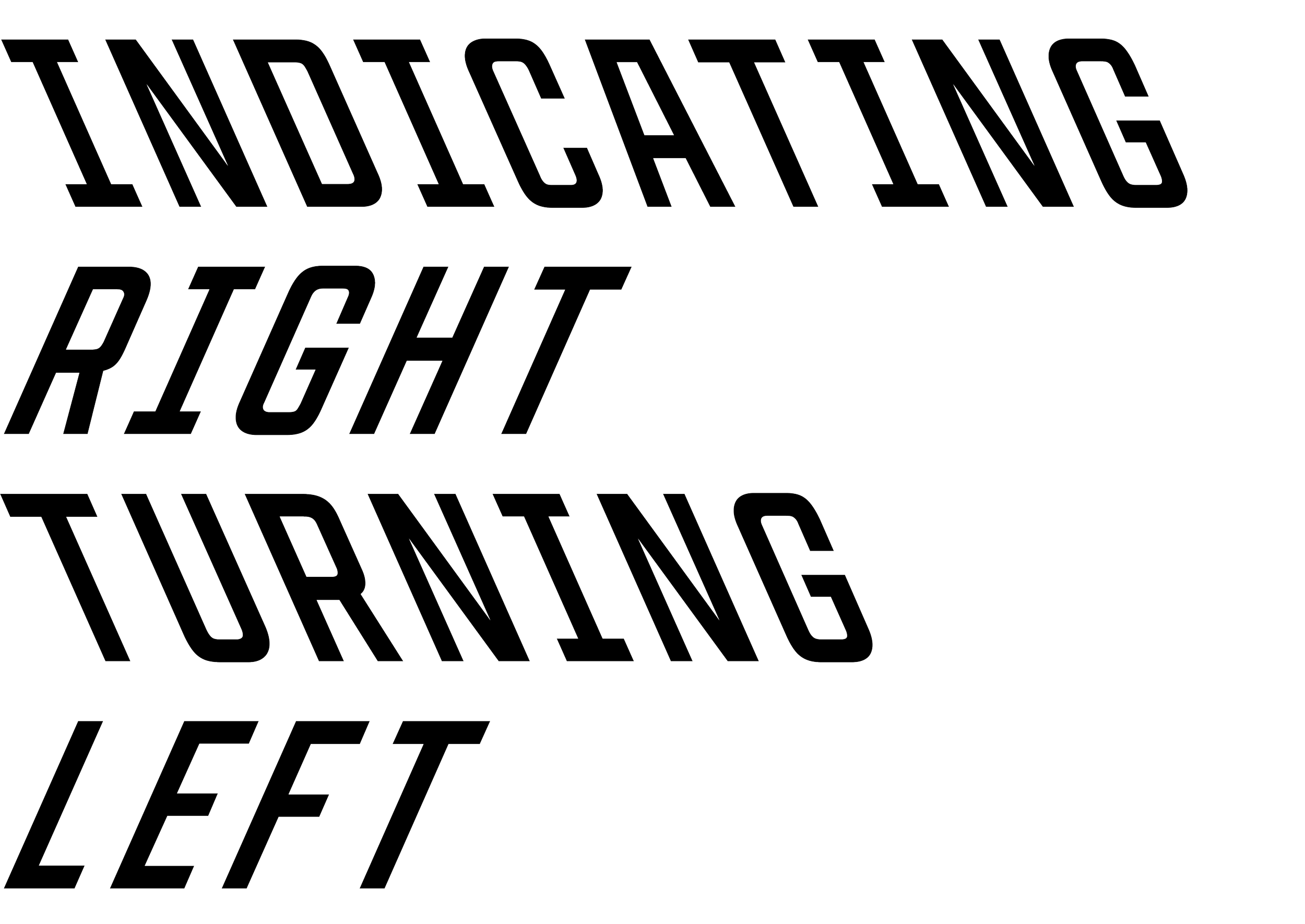 APRIL: INDICATING RIGHT, TURNING LEFT