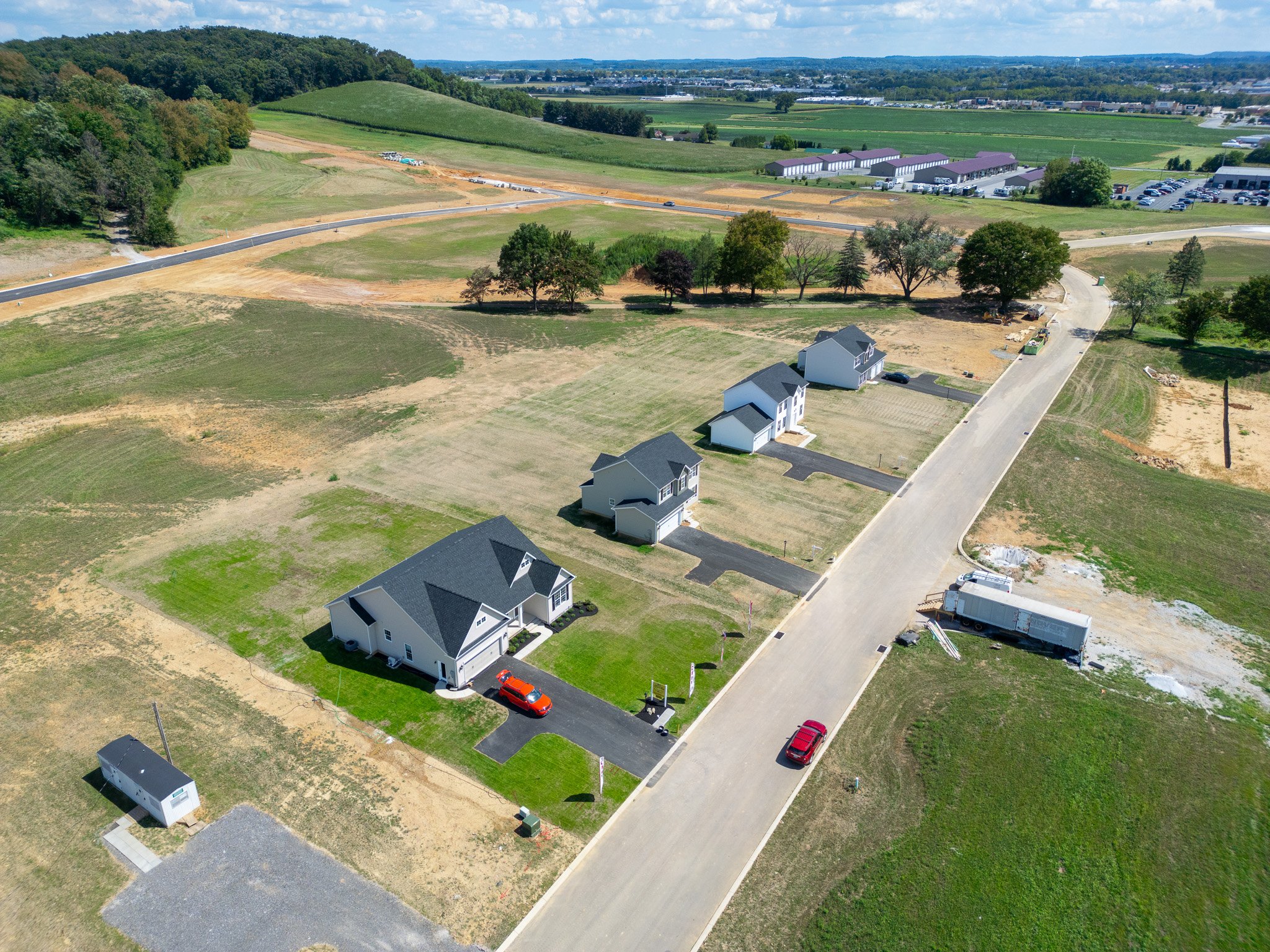 Drone photo of neighborhood in Hanover, PA.