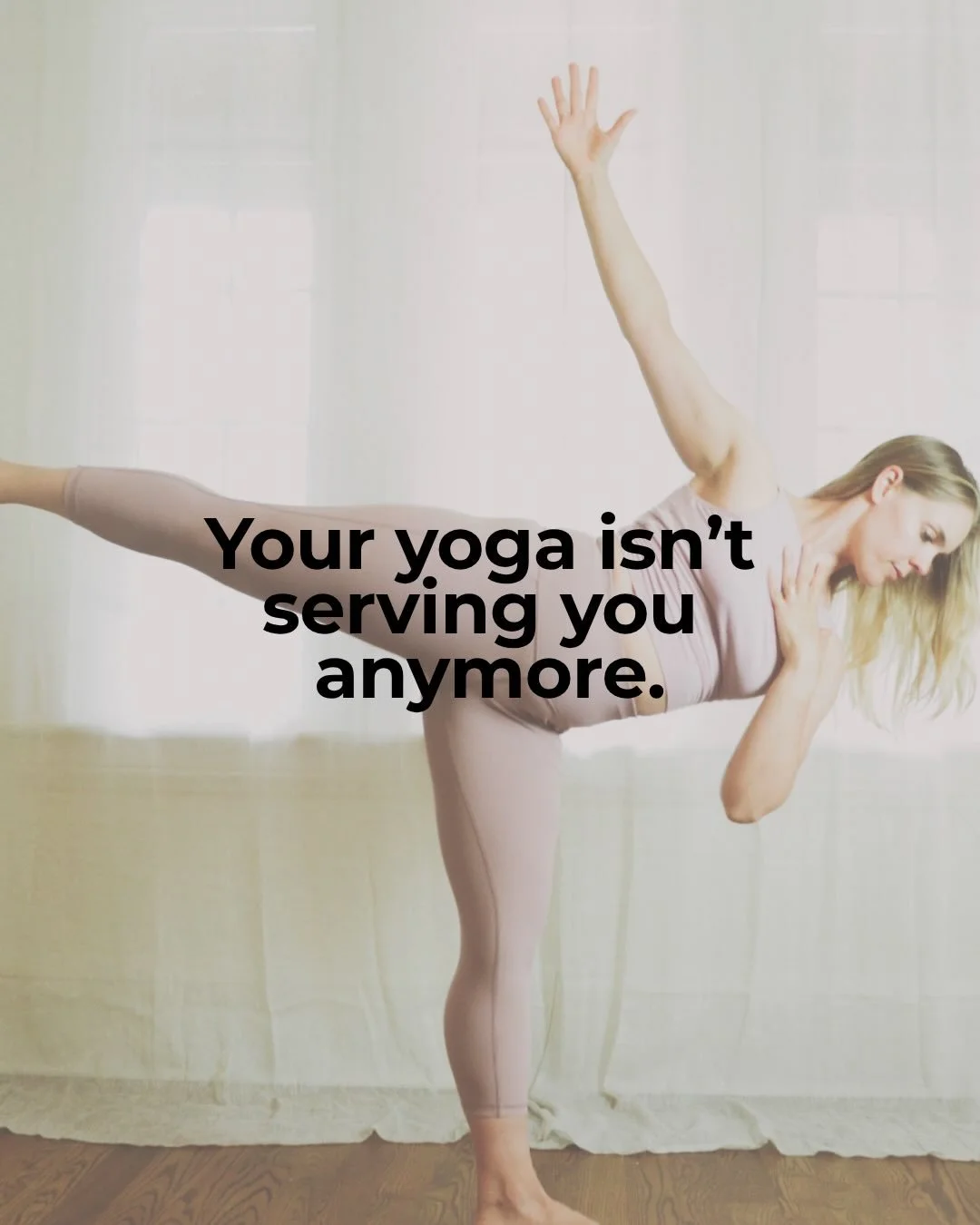 Join me on April 21st at 2pm EST for a free 60-minute class. 

An invitation to explore a deeper direction of nourishment. We focus on breath, movement, strength, and inquiry to leave you feeling both empowered and at ease.

Discover if this approach