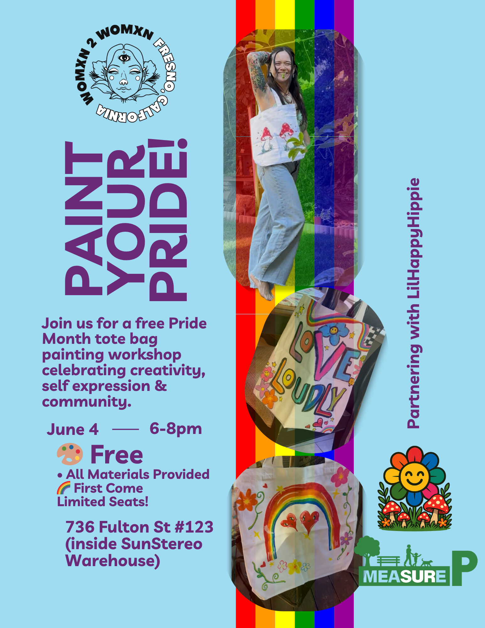 Paint Your Pride! Tote Workshop!