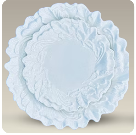 Vintage Plates- White Ceramic