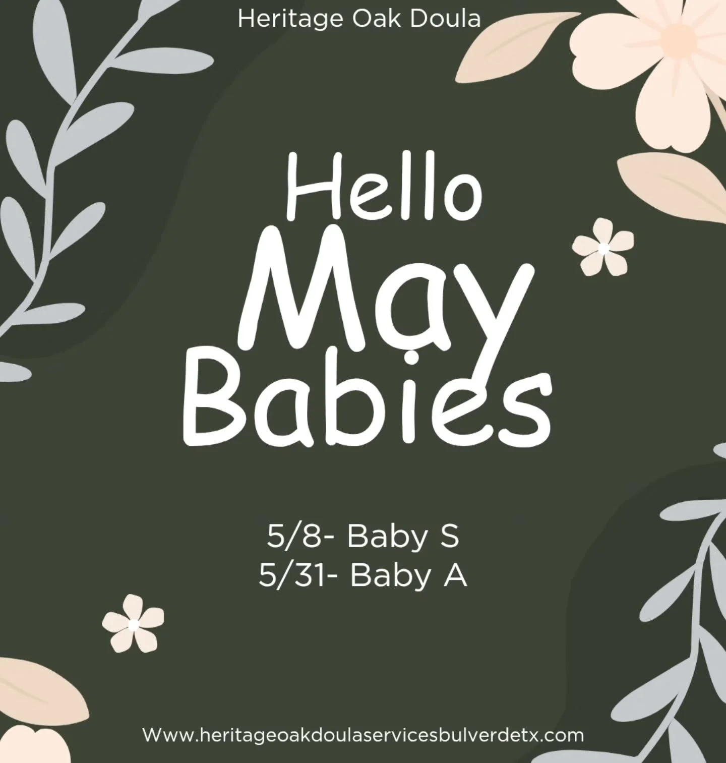 May brought two sweet babies into the world, and I had the honor of supporting two incredible moms along the way.

Two very different journeys. Two incredibly strong women. Two babies welcomed into families who already loved them deeply.

Birth doesn