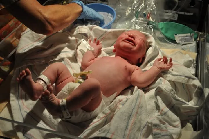 new born baby in a hospital of San Antonio, Texas
