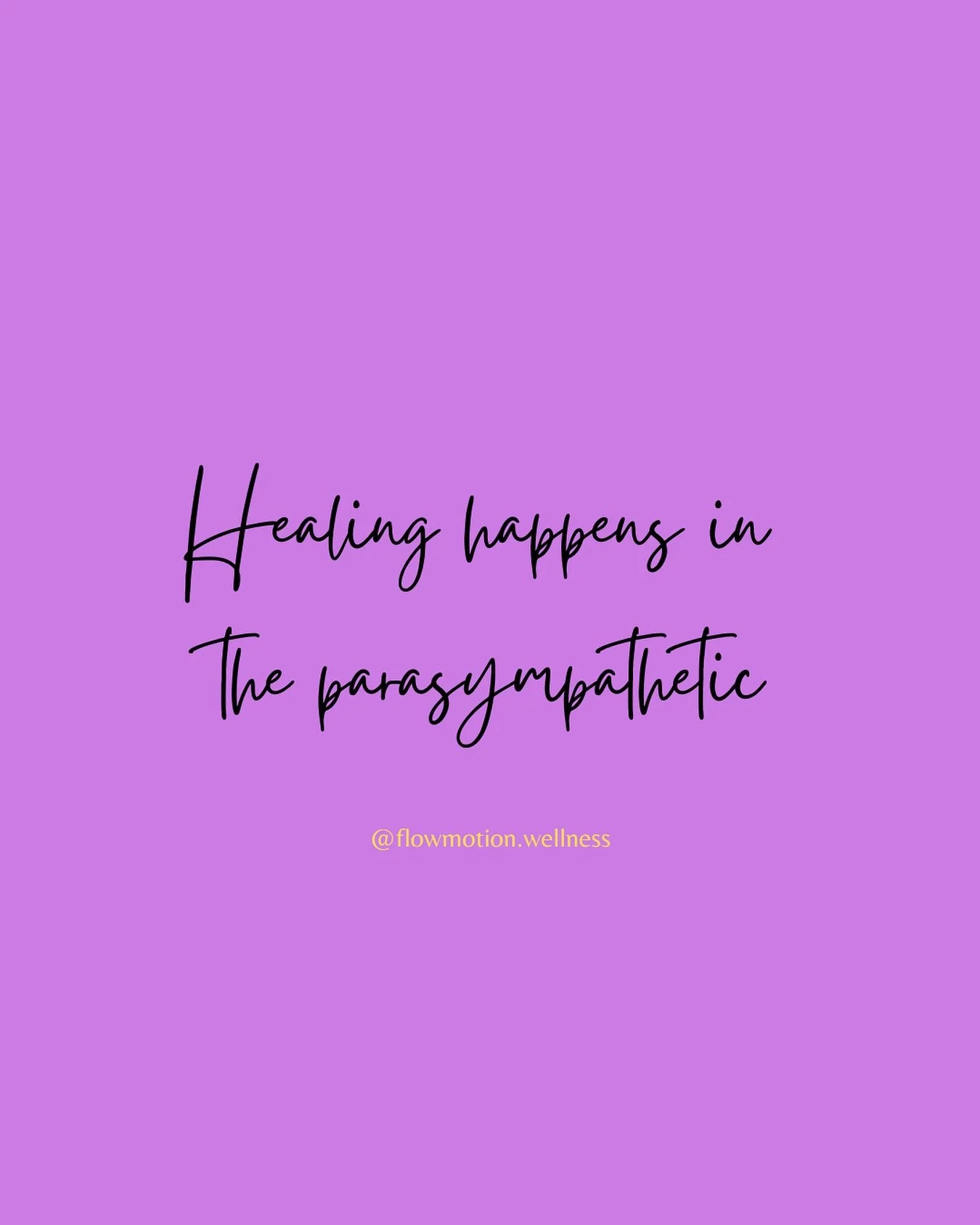 You can&rsquo;t heal when your body thinks it&rsquo;s being chased by a tiger 🐅

When you&rsquo;re stuck in fight or flight, your body&rsquo;s only job is survival - not healing, digesting, or repairing.

But when you slow down, breathe, and drop in