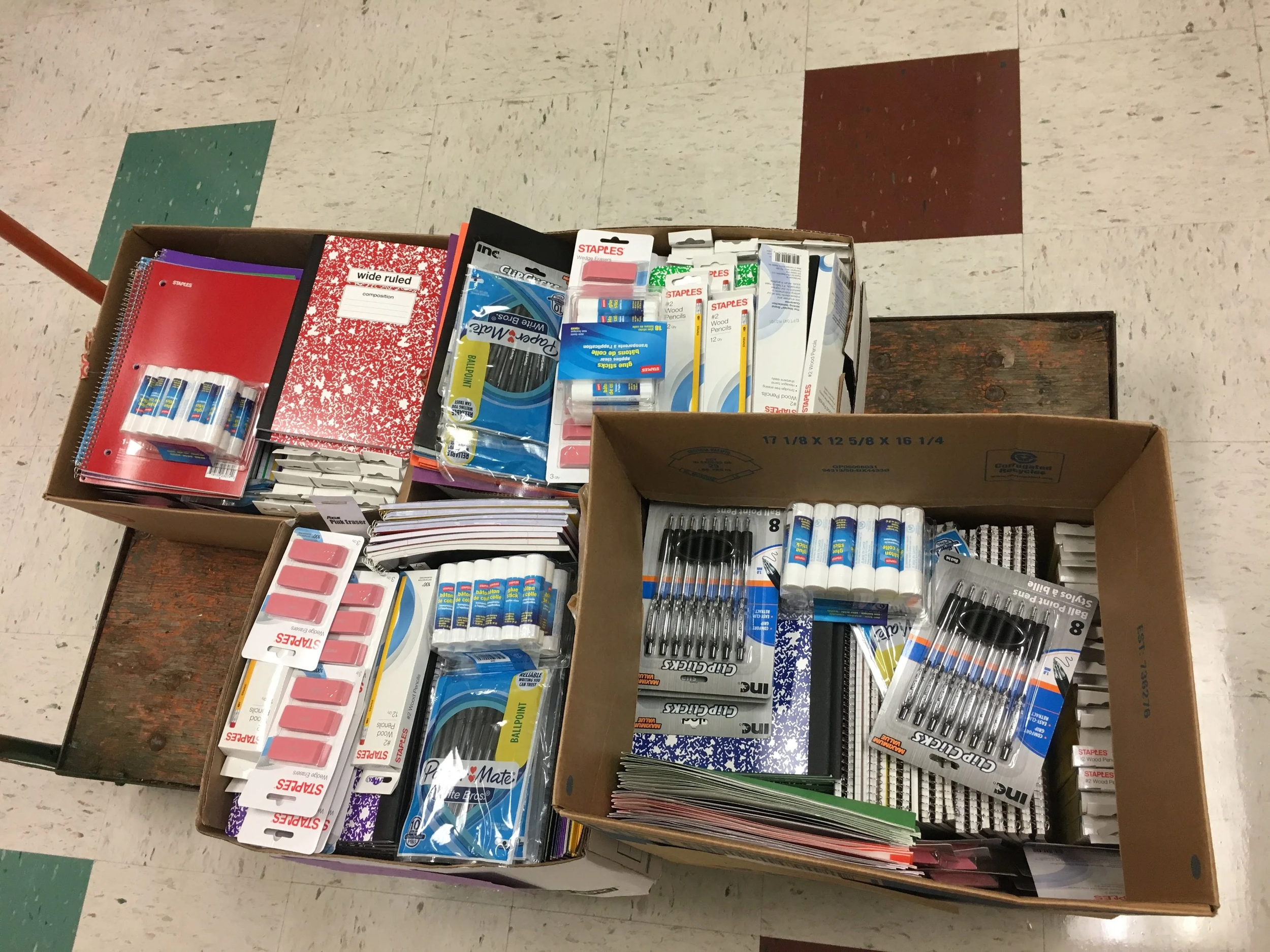 Supplies to distribute