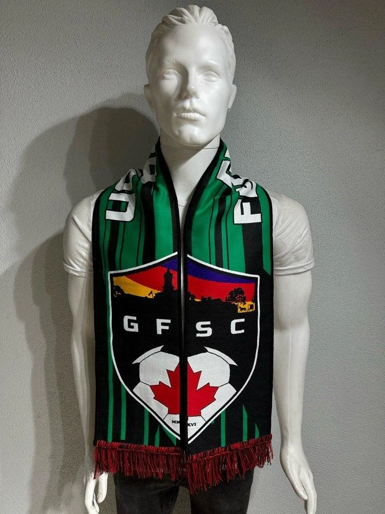 Écharpe Supporter Vintage GO CAEN - Années 80 - Collection Scarf Sciarpa - Clubs Français