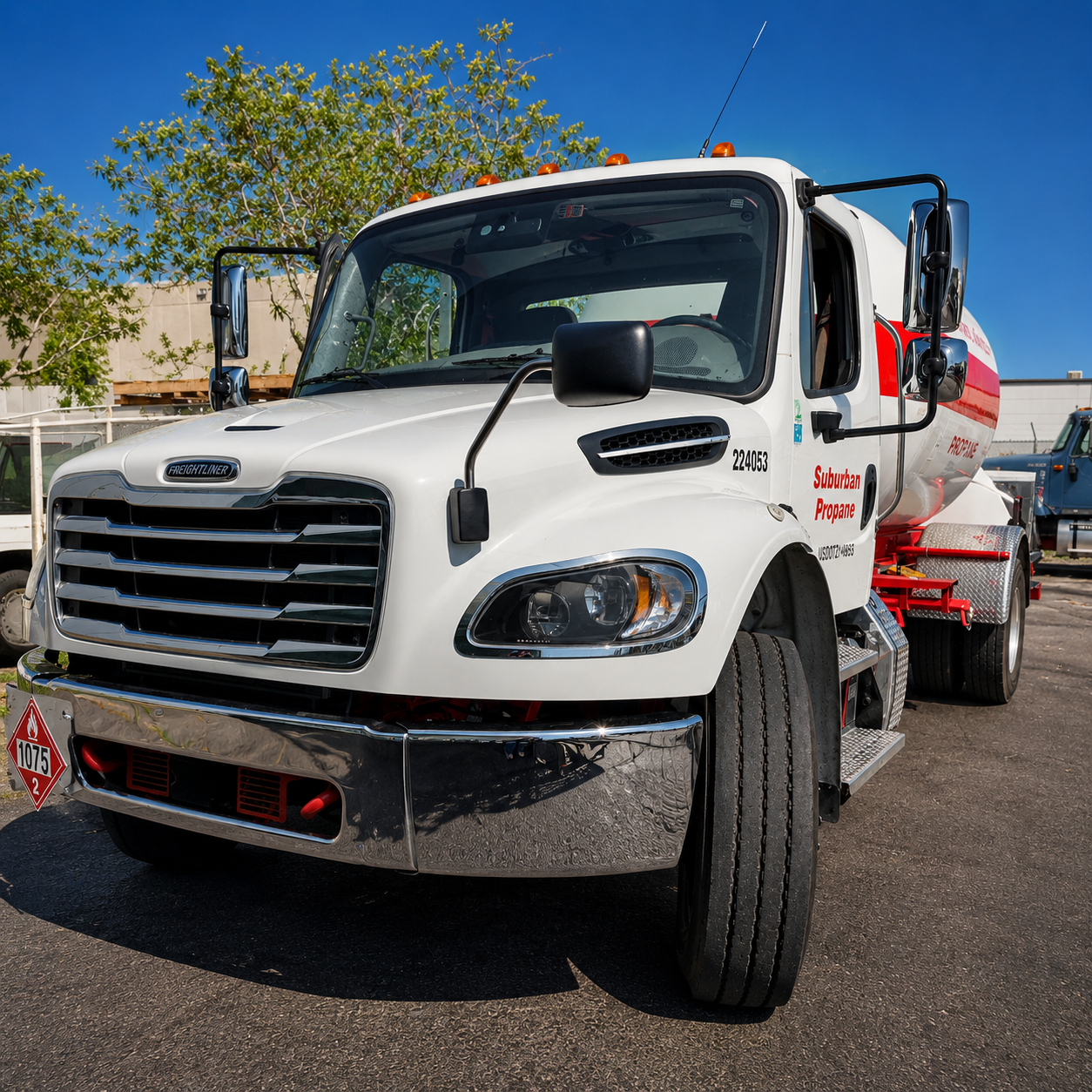 Commercial fleet vehicle support for propane, utility, and medium-duty truck operations.