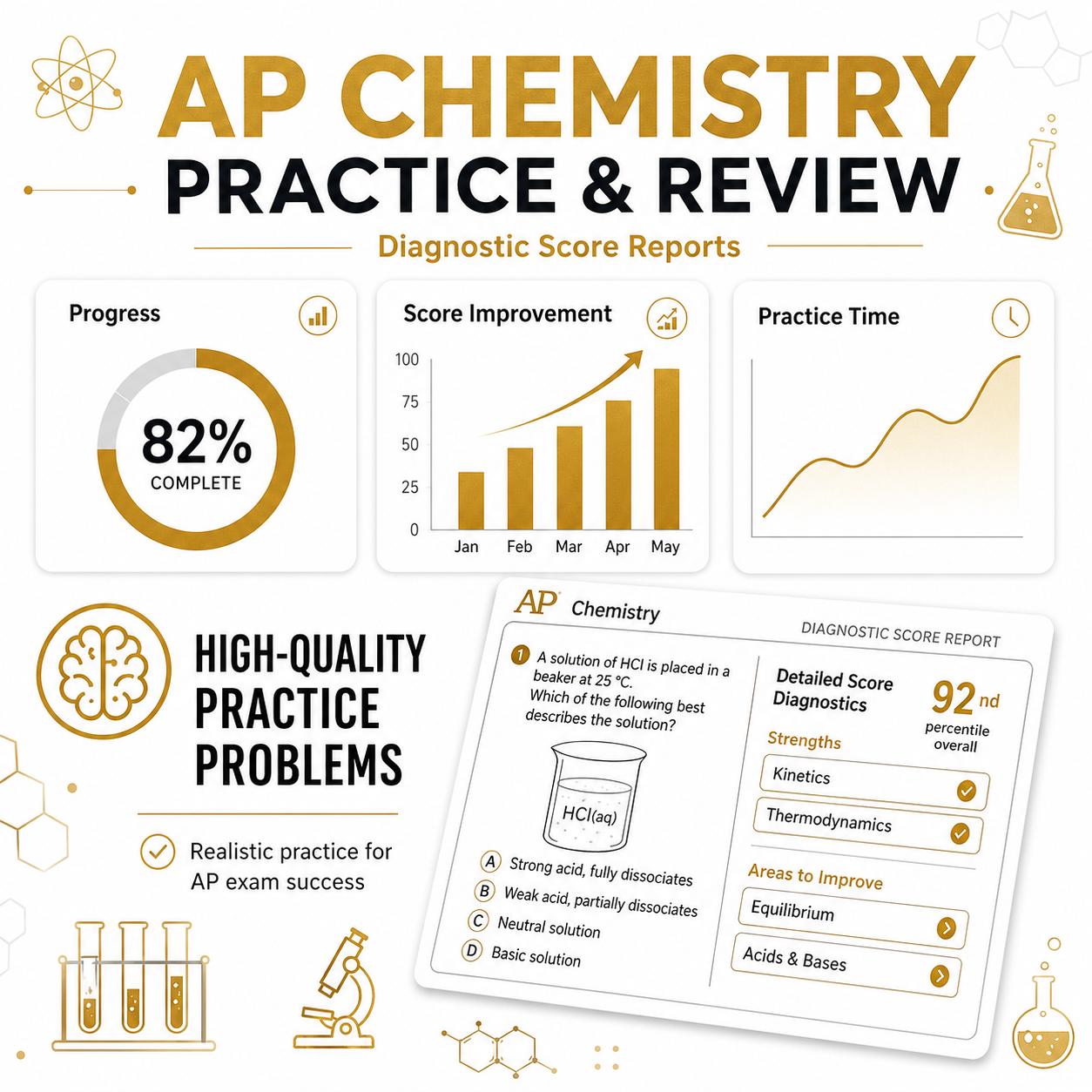 AP Chem Practice Tests & Diagnostic Score Reports